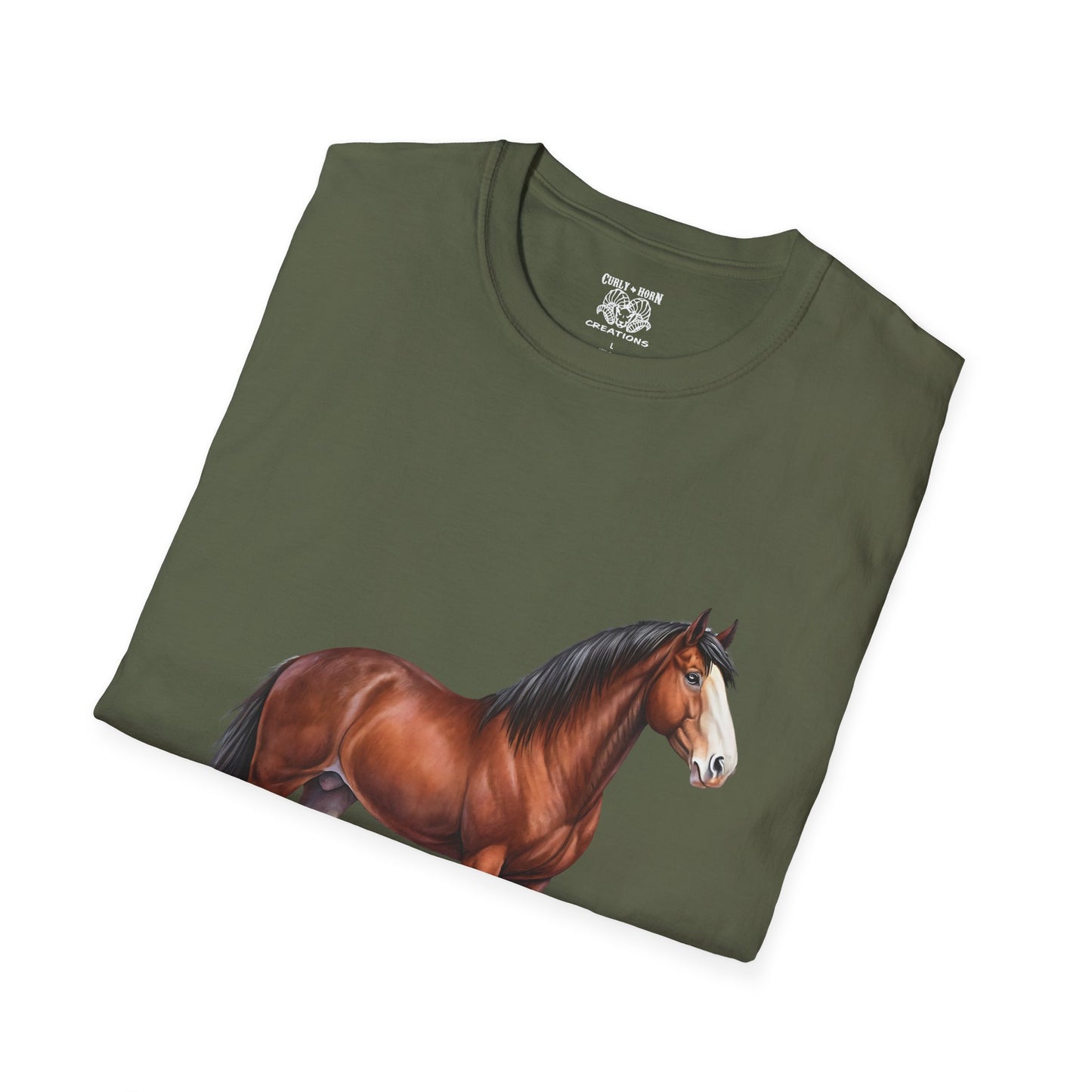 Horse Lover Unisex Softstyle T-Shirt | Casual Tee for Equestrian Enthusiasts | Perfect Gift for Birthdays, Horse Shows, or Just Because