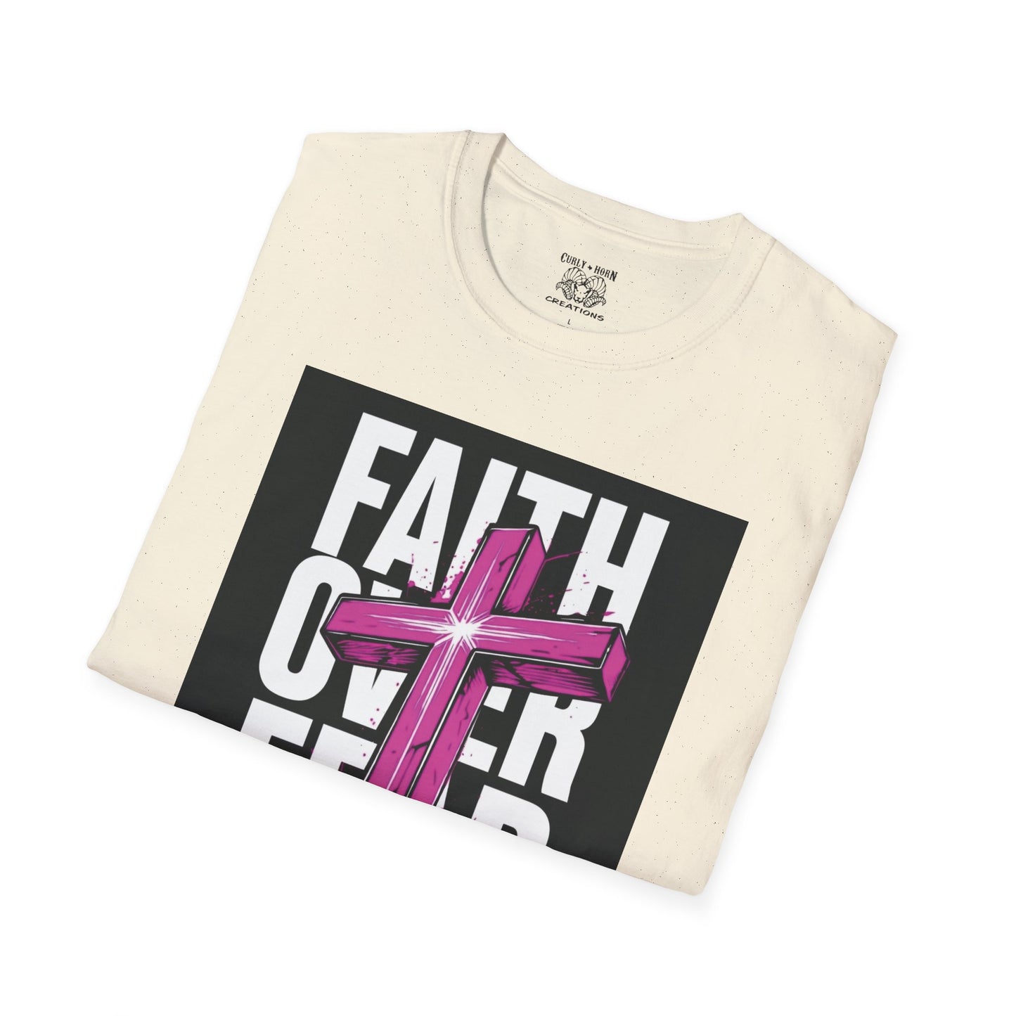 Faith Over Fear Inspirational T-Shirt, Unisex Tee, Spiritual Gift, Christian Apparel, Motivational Graphic Shirt