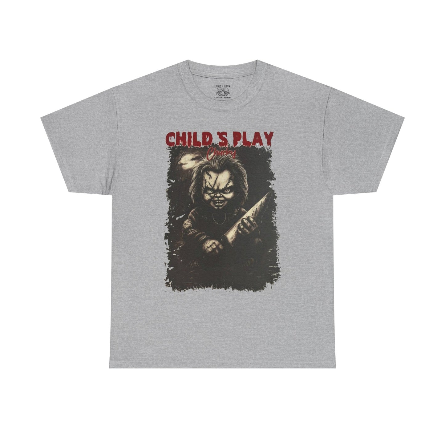 Child's Play Horror Tee, Unisex Cotton T-Shirt, Retro Movie Tee, Chucky Lover Gift, Halloween Costume Shirt, Horror Fan Apparel