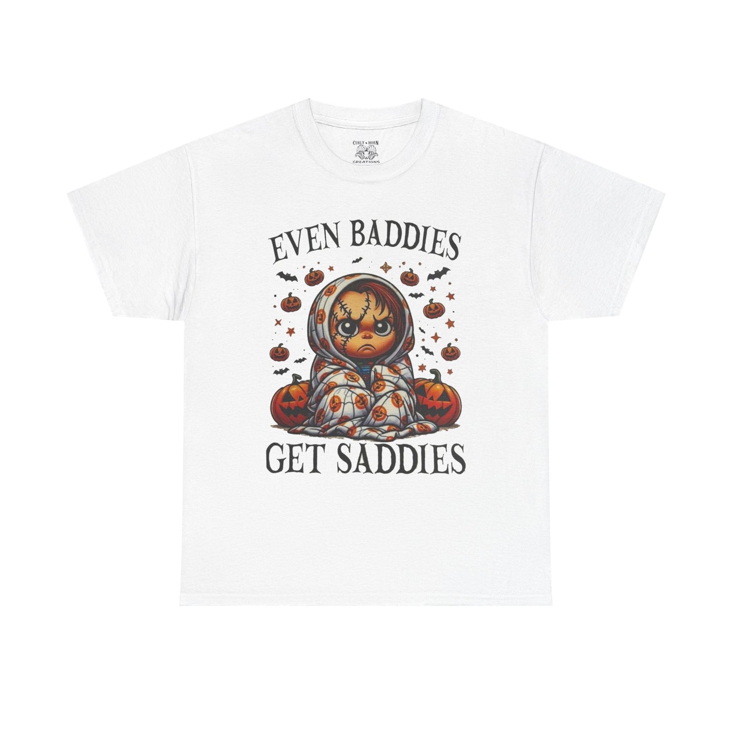 Unisex Halloween Graphic Tee, Spooky T-Shirt for Fall, Pumpkin Decor Shirt, Gift for Baddies, Halloween Costume Top, Cute Fall Apparel