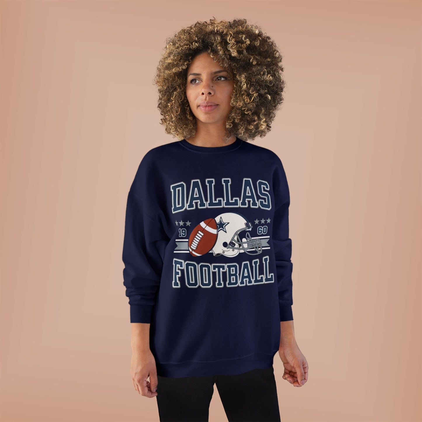Dallas Football Unisex EcoSmart® Crewneck Sweatshirt, Perfect Gift for Sports Fans, Game Day Outfit, Christmas Gift, Fan Apparel