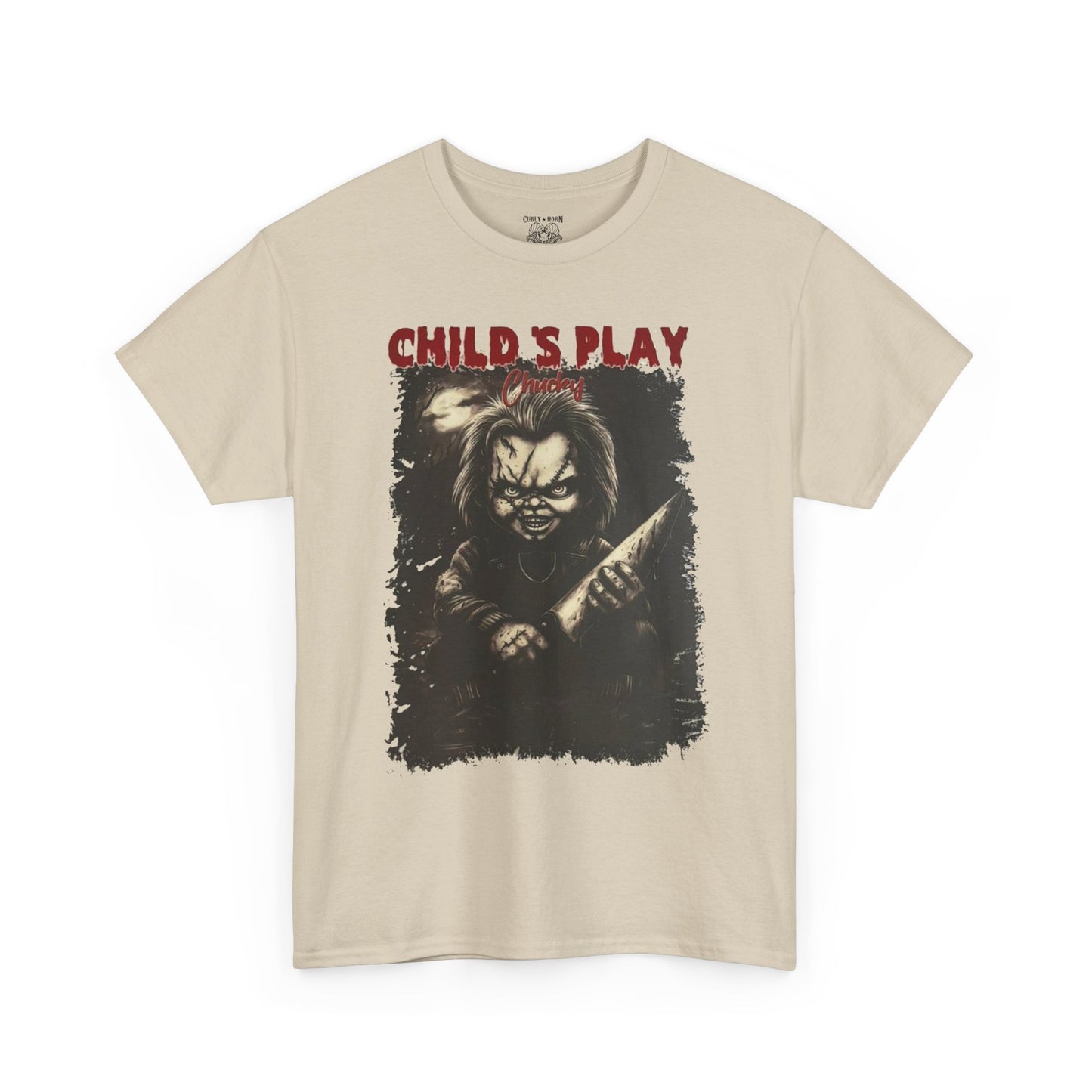 Child's Play Horror Tee, Unisex Cotton T-Shirt, Retro Movie Tee, Chucky Lover Gift, Halloween Costume Shirt, Horror Fan Apparel
