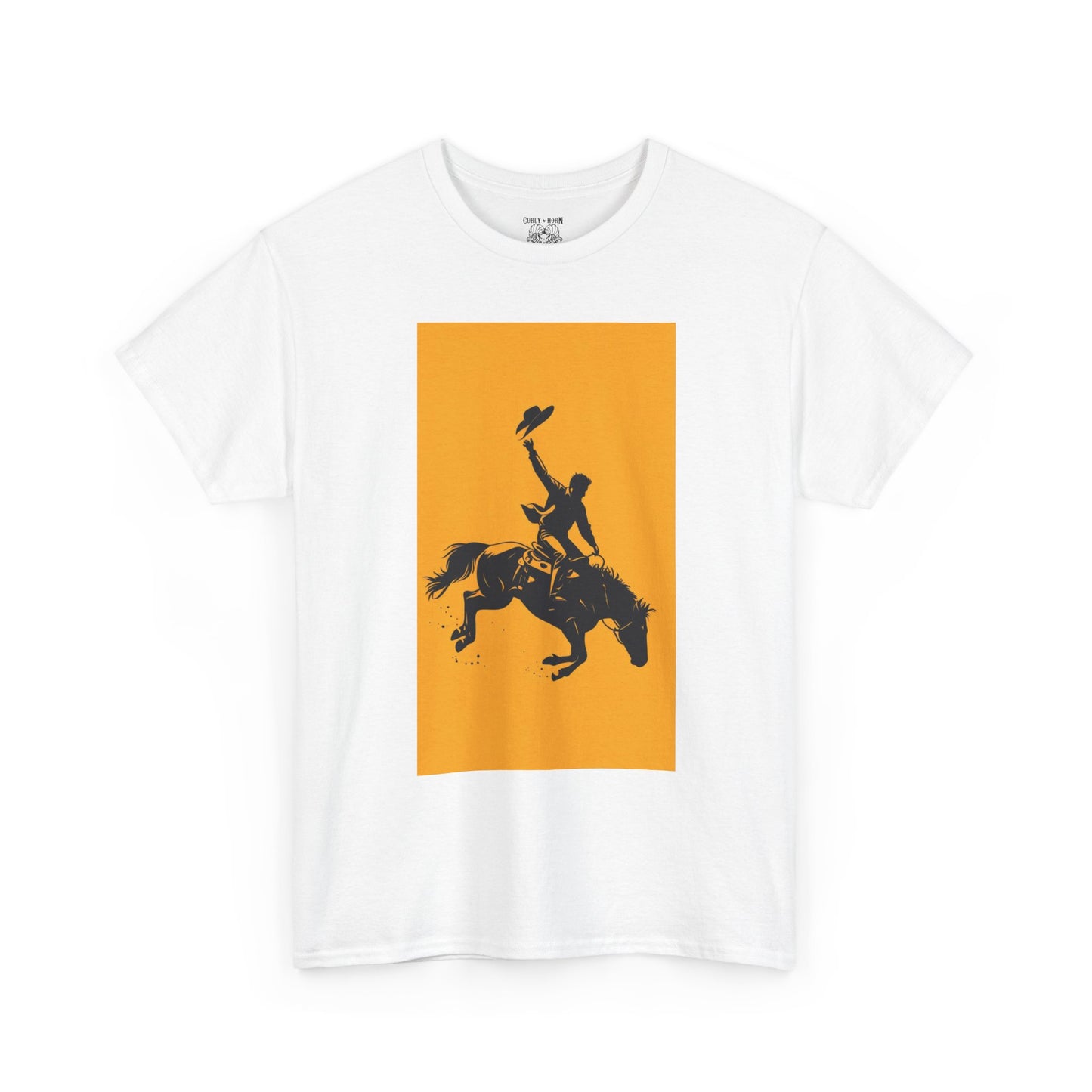 Cowboy Riding Tee | Unisex Heavy Cotton Tee, Western Shirt, Ranch Apparel, Gift for Horse Lovers, Rodeo T-Shirt