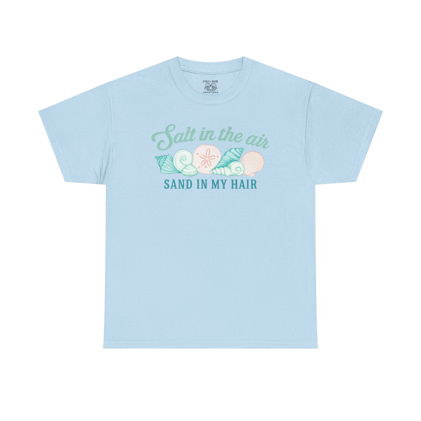 Beach Vibes Unisex Tee - Salt in the Air Sand in My Hair, Summer Shirt, Beachwear, Vacation Tee, Gift for Ocean Lovers