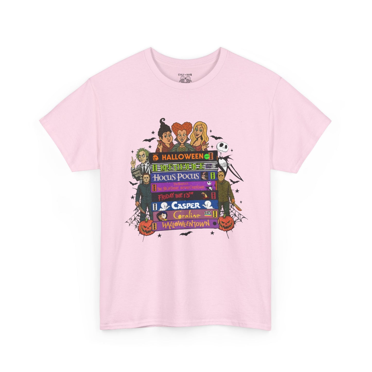 Halloween Themed Unisex Heavy Cotton Tee, Graphic Tee, Book Lovers Gift, Spooky Season Apparel, Fall Fashion, Costume Replacement