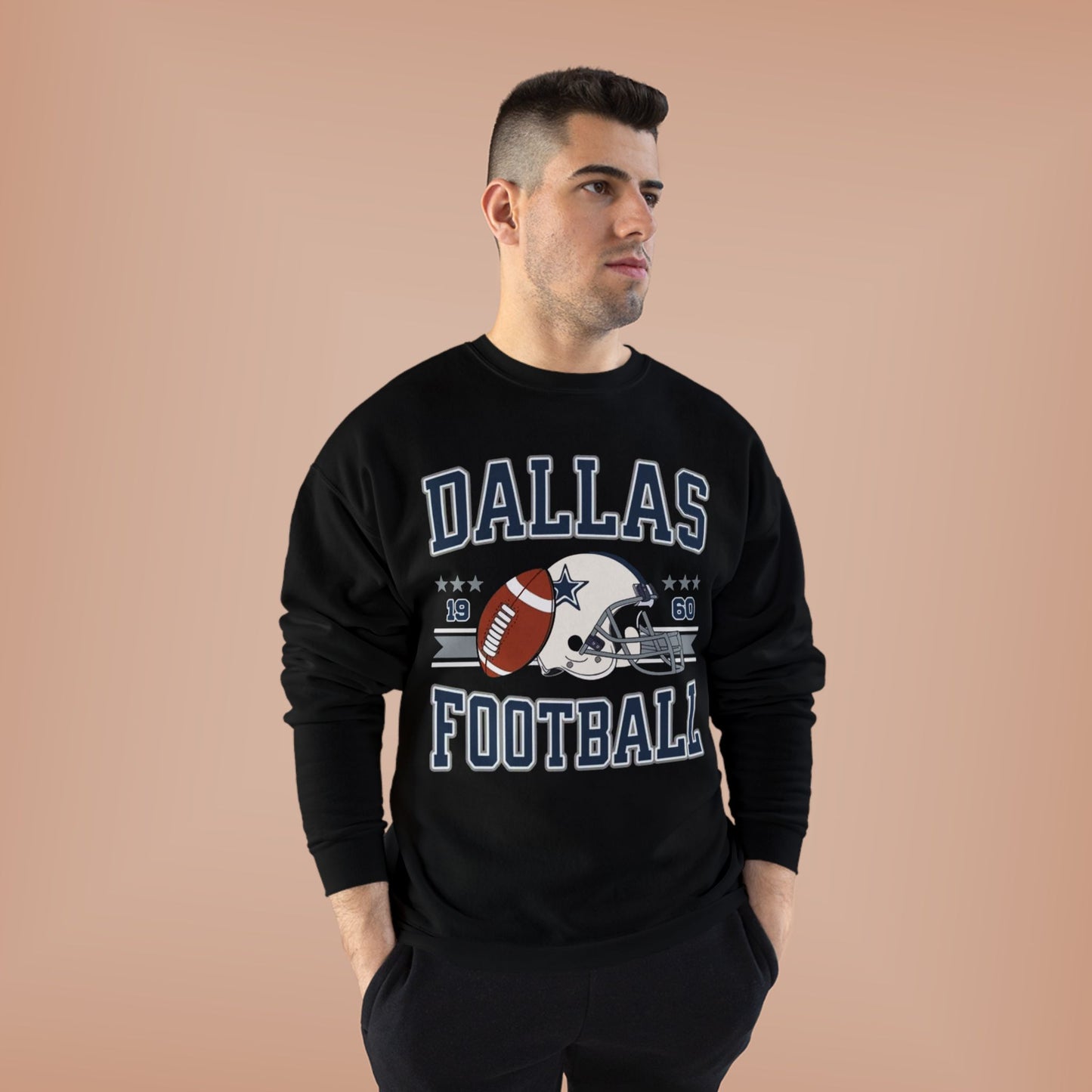 Dallas Football Unisex EcoSmart® Crewneck Sweatshirt, Perfect Gift for Sports Fans, Game Day Outfit, Christmas Gift, Fan Apparel
