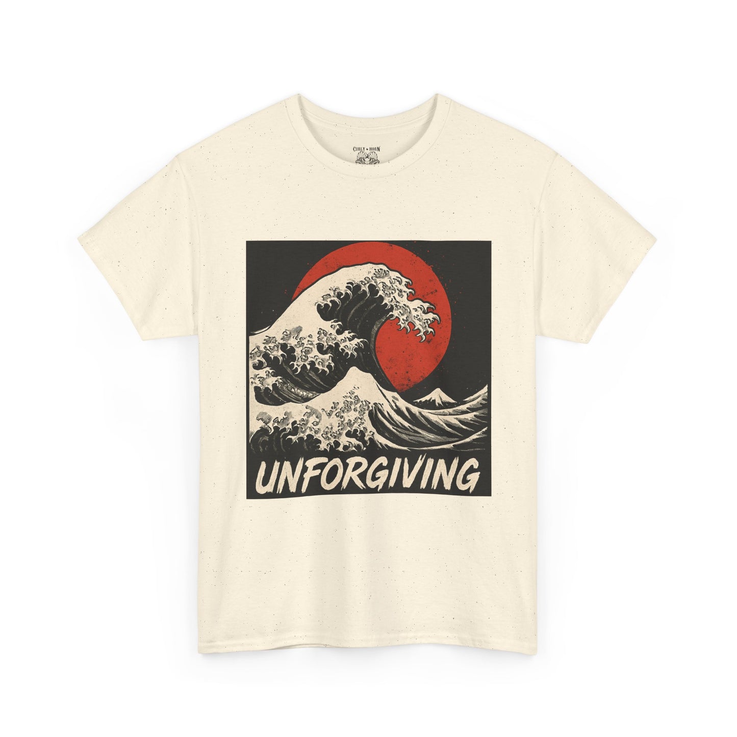 Unforgiving Wave Graphic Tee, Ocean Lover Shirt, Casual Unisex Tee, Art Inspired T-Shirt, Unique Beach Wear