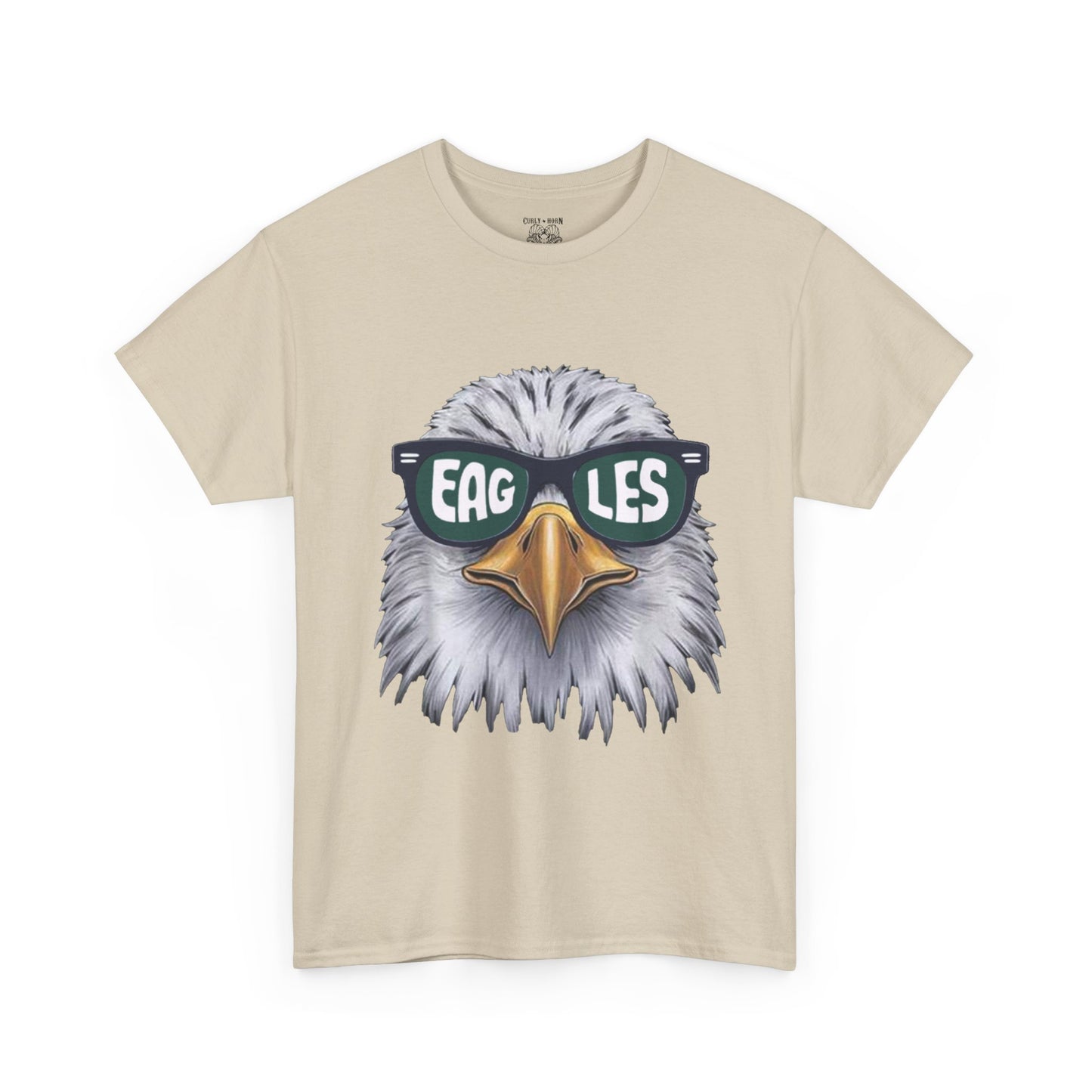 Eagle Sunglasses Tee, Unisex Cotton T-Shirt for Eagle Fans, Perfect for Sports Events, Casual Wear, Gift, Outdoor Adventures