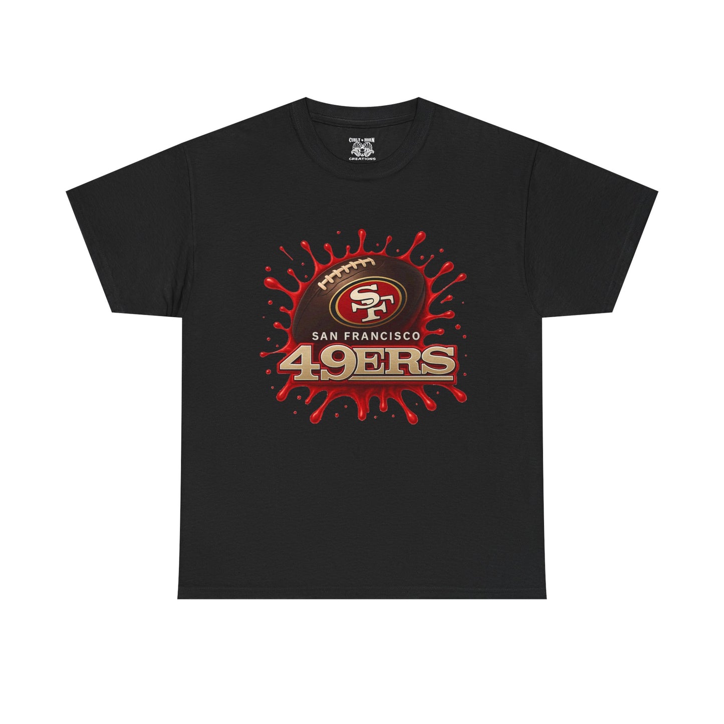 San Francisco 49ers Heavy Cotton Tee, Casual Sportswear, Game Day Outfit, Fan Apparel, Unique Gift for Sports Lovers