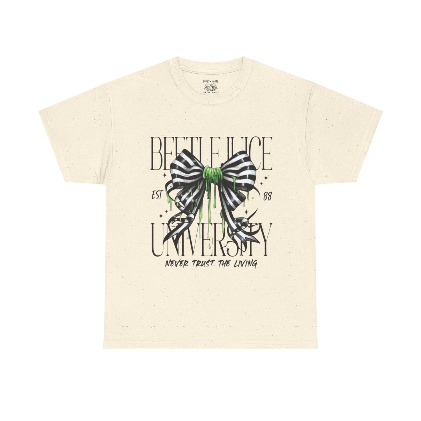 Beetlejuice University Tee, Fun Graphic