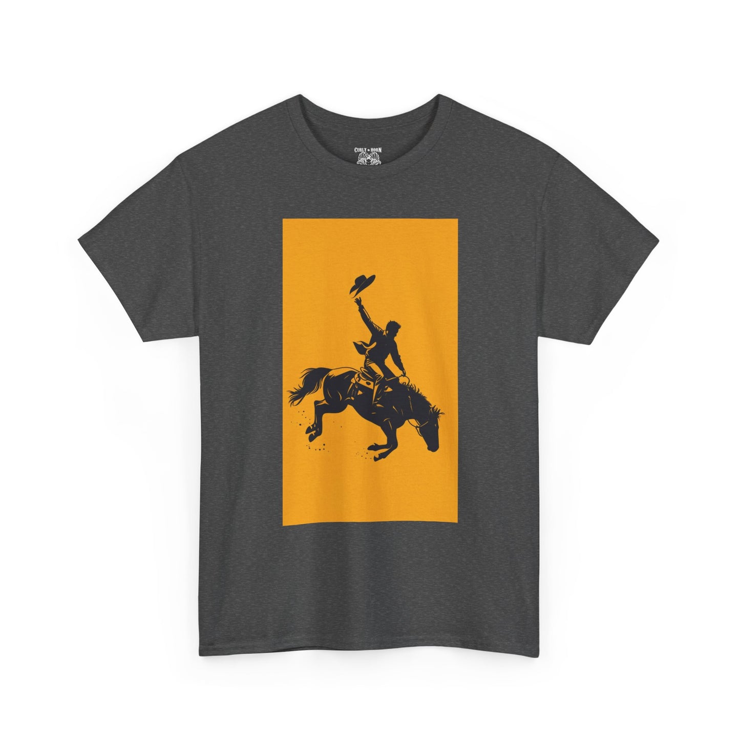 Cowboy Riding Tee | Unisex Heavy Cotton Tee, Western Shirt, Ranch Apparel, Gift for Horse Lovers, Rodeo T-Shirt