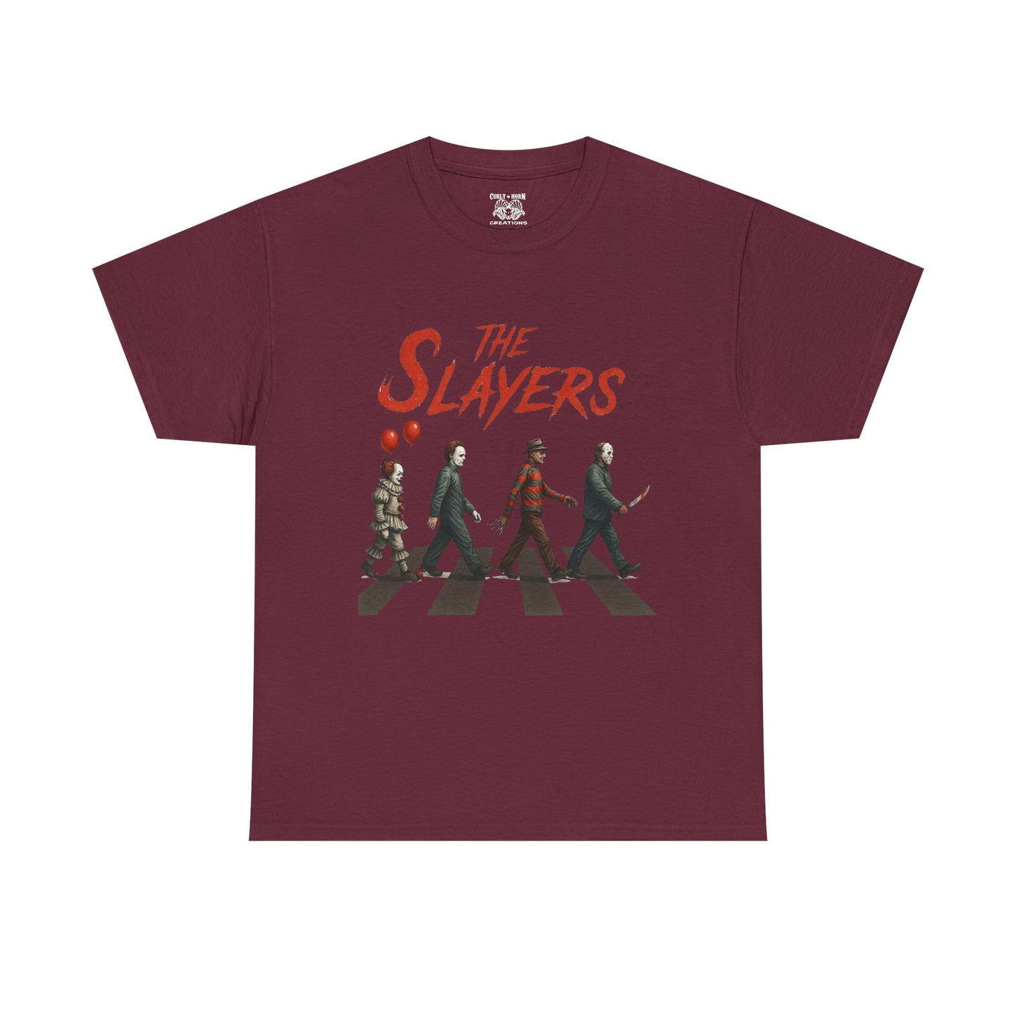 The Slayers Unisex Heavy Cotton Tee - Retro Band Style, Perfect for Music Lovers, Gifts, Concerts, and Casual Wear
