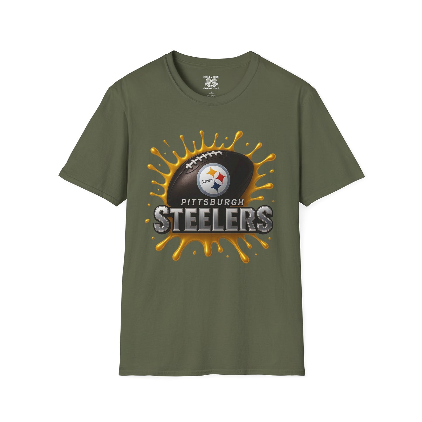 Pittsburgh Steelers Unisex Softstyle T-Shirt, NFL Tee, Game Day Apparel, Sports Fan Shirt, Football Gift, Casual Wear
