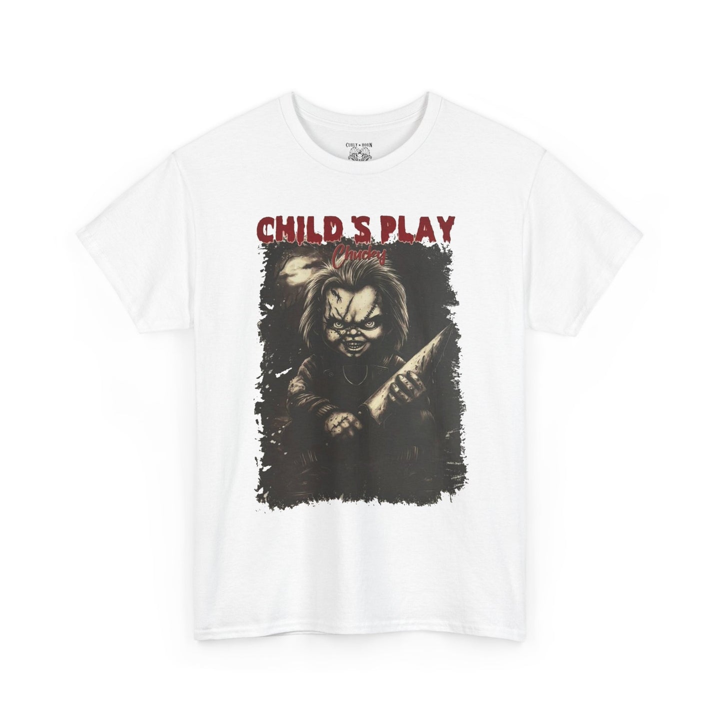 Child's Play Horror Tee, Unisex Cotton T-Shirt, Retro Movie Tee, Chucky Lover Gift, Halloween Costume Shirt, Horror Fan Apparel