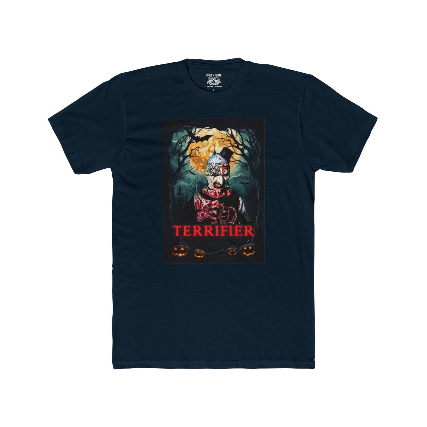 Terrifier Unisex Cotton Crew Tee, Horror Movie T-Shirt, Halloween Apparel, Graphic Tee for Fans, Spooky Gift Idea