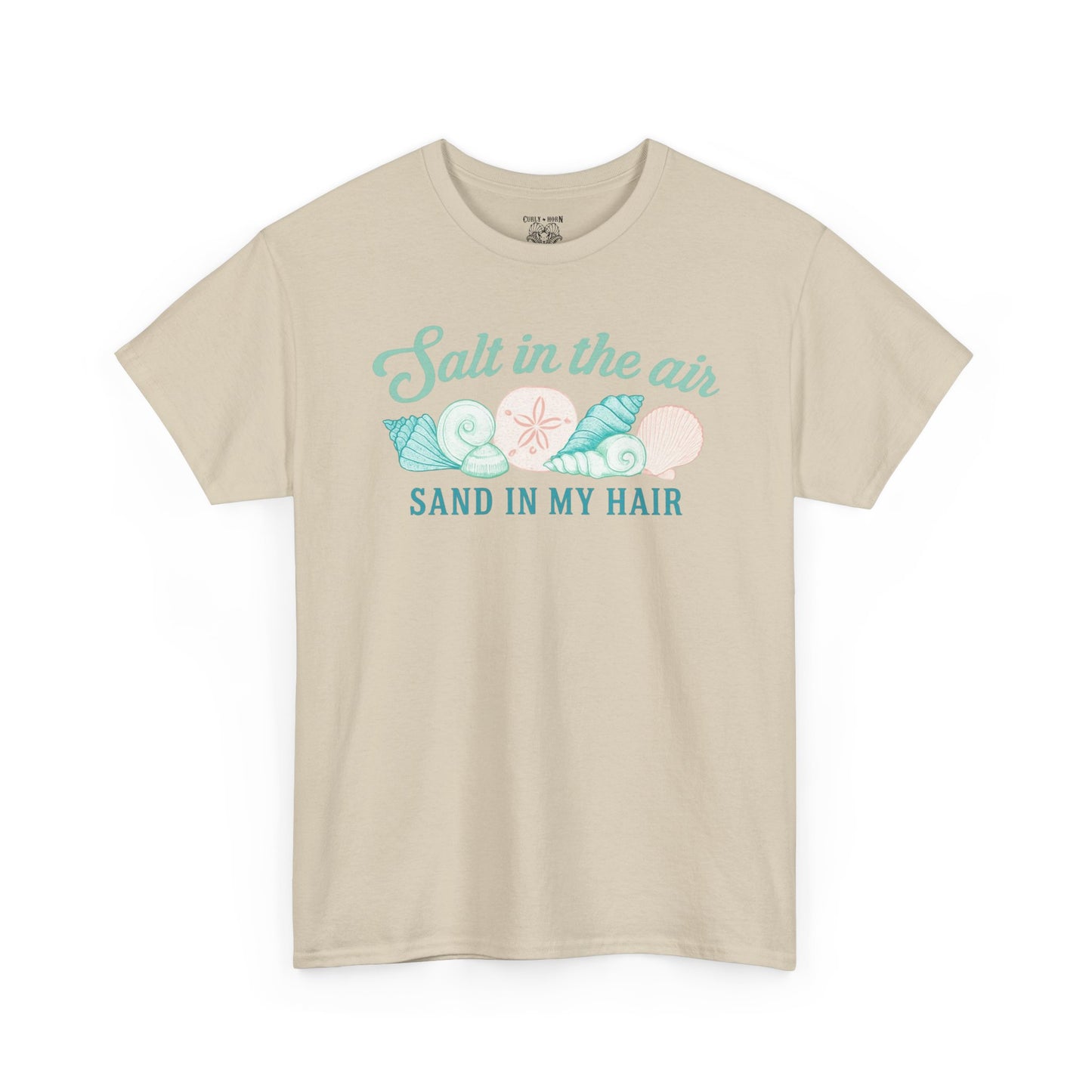 Beach Vibes Unisex Tee - Salt in the Air Sand in My Hair, Summer Shirt, Beachwear, Vacation Tee, Gift for Ocean Lovers