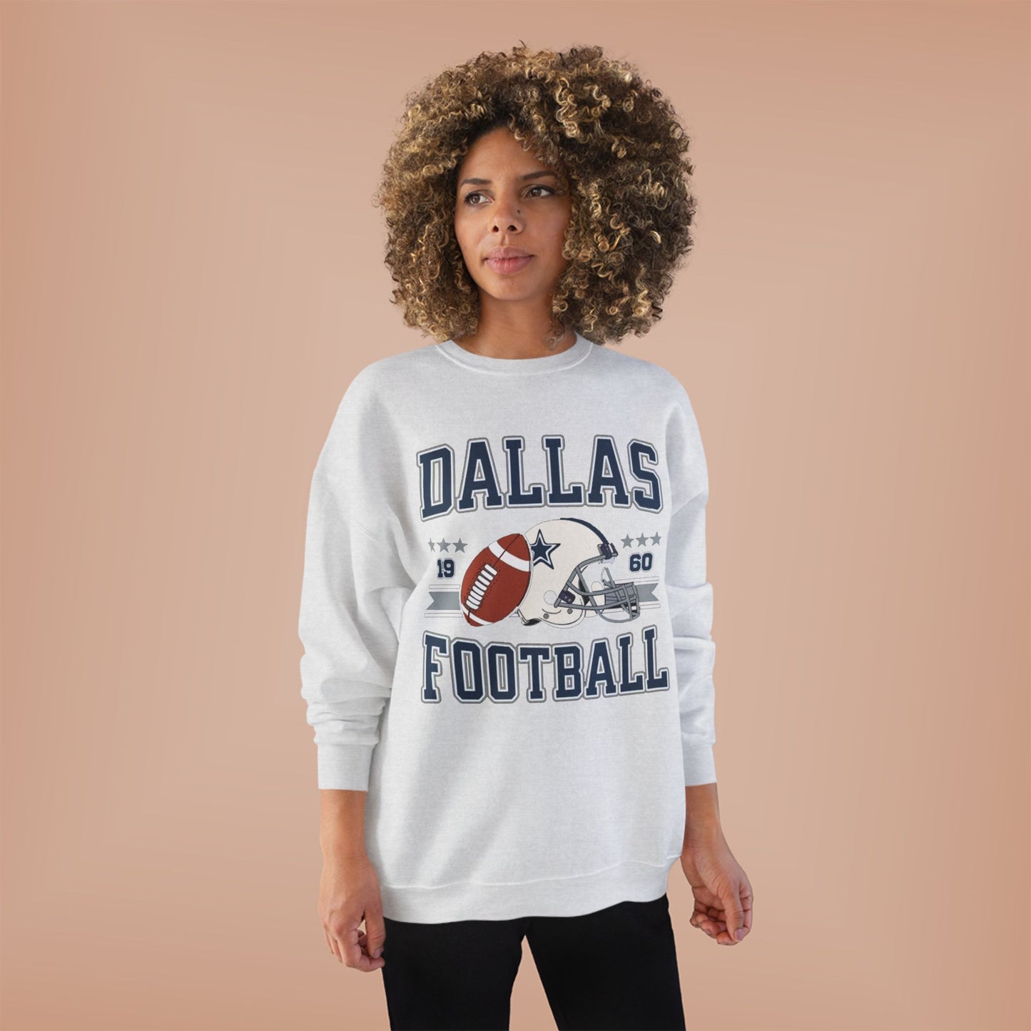 Dallas Football Unisex EcoSmart® Crewneck Sweatshirt, Perfect Gift for Sports Fans, Game Day Outfit, Christmas Gift, Fan Apparel