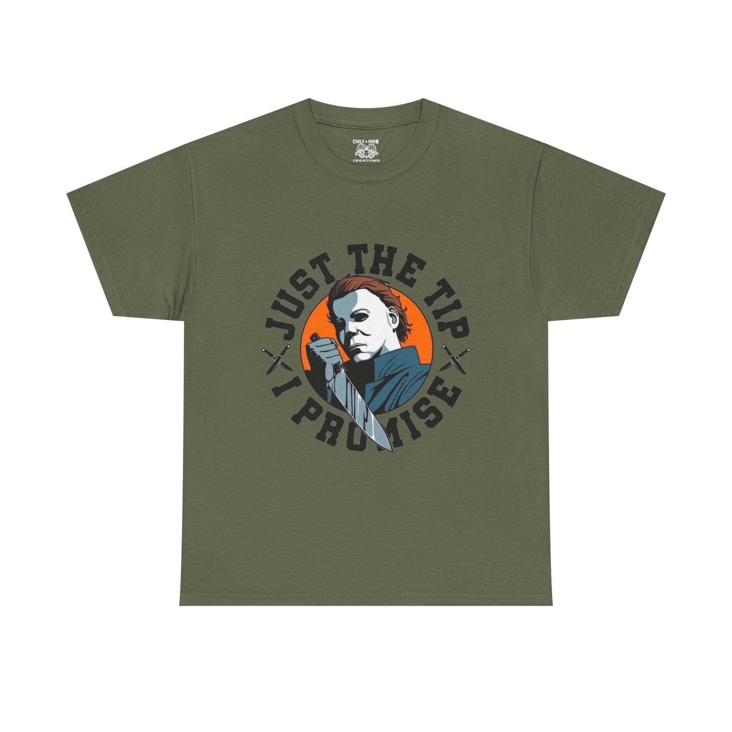 Michael Myers Graphic Tee: Just the Tip T-Shirt, Casual Wear, Gift for Him, Humor Apparel, Unique Statement Shirt