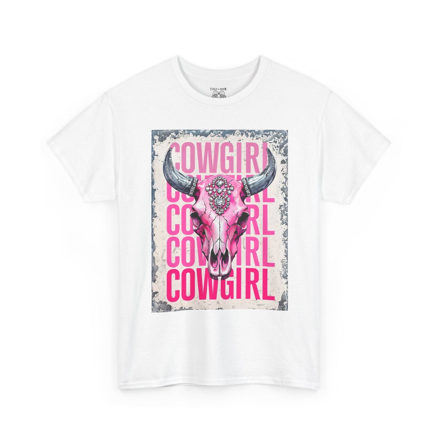 Cowgirl Vibes Unisex Heavy Cotton Tee, Country Style Shirt, Western Graphic T-Shirt, Gift for Cowgirls, Rodeo Apparel, Boho Fashion