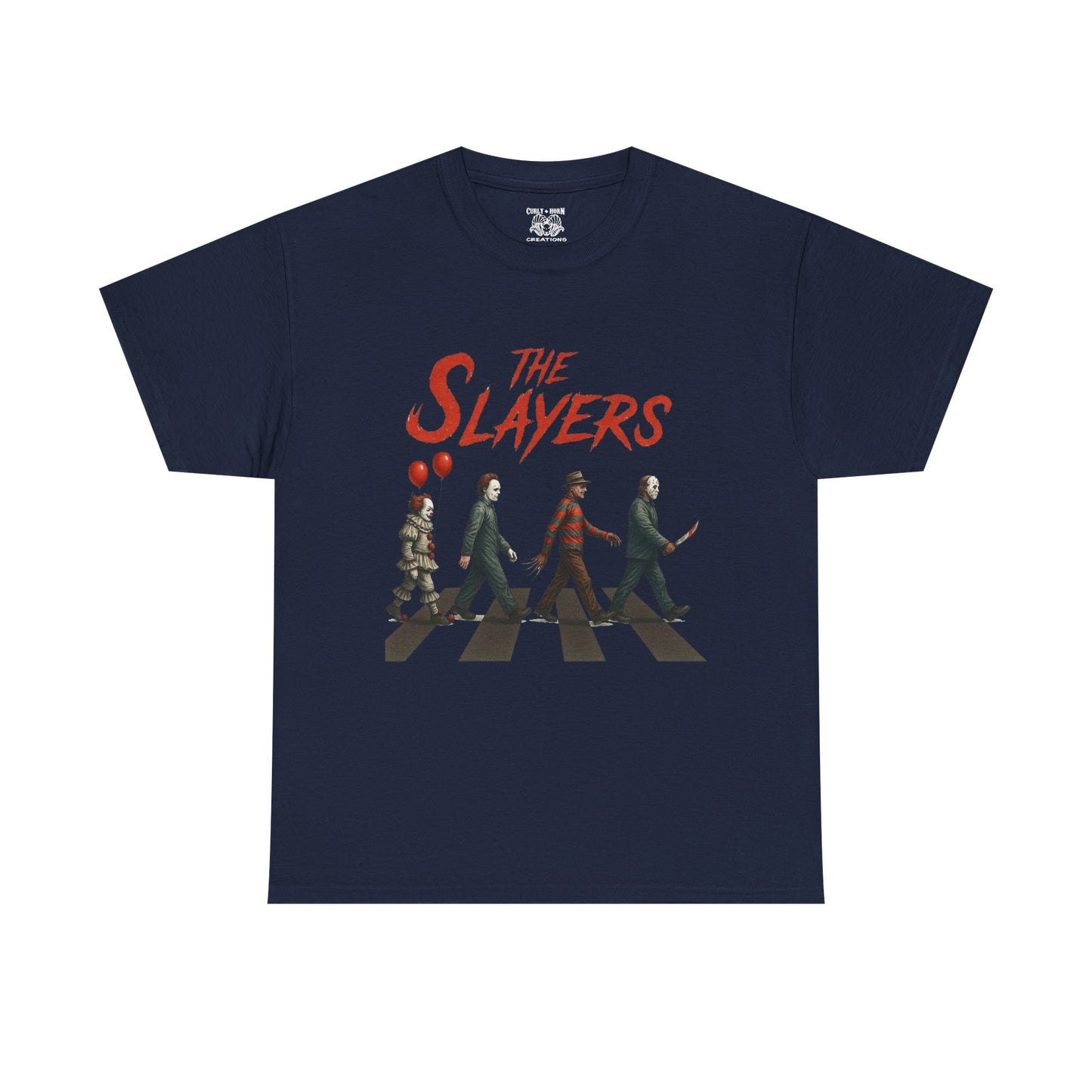 The Slayers Unisex Heavy Cotton Tee - Retro Band Style, Perfect for Music Lovers, Gifts, Concerts, and Casual Wear