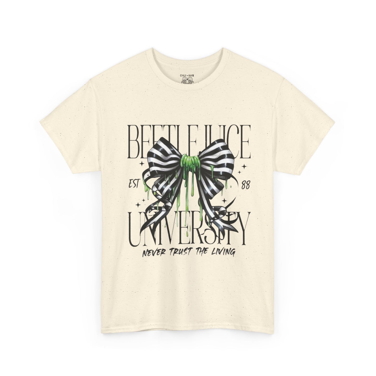 Beetlejuice University Tee, Fun Graphic