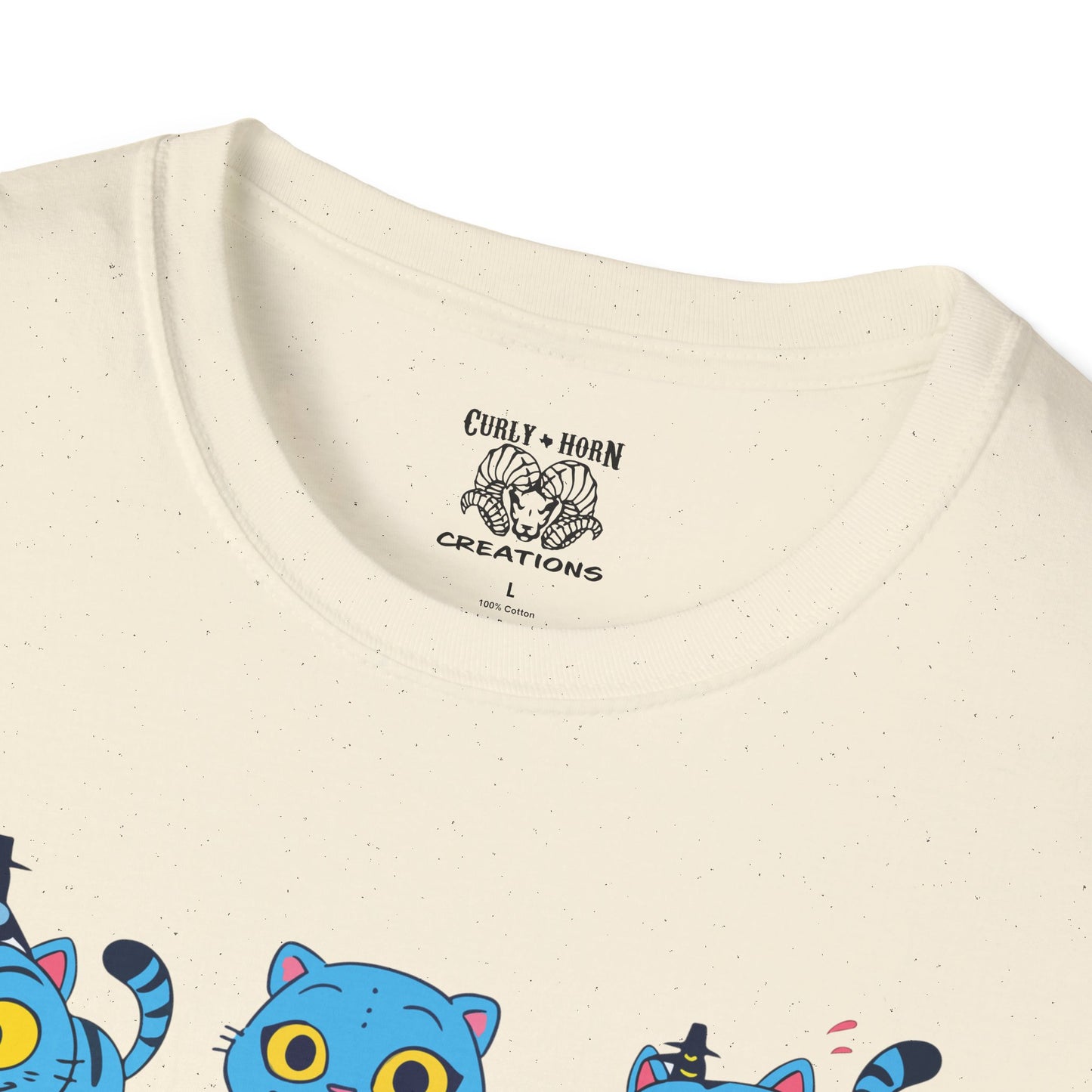 Derpy Cat Graphic T-Shirt, Softstyle Tee, Unisex Shirt for Cat Lovers, Gift for Pet Owners, Fun Casual Wear