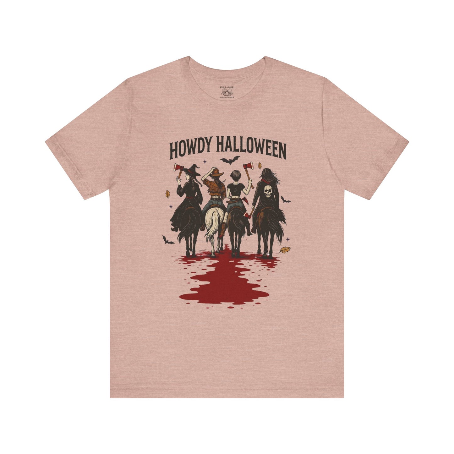 Howdy Halloween Unisex Tee, Spooky Graphic T-Shirt, Fall Festival Shirt, Halloween Costume Top, Casual Fall Wear