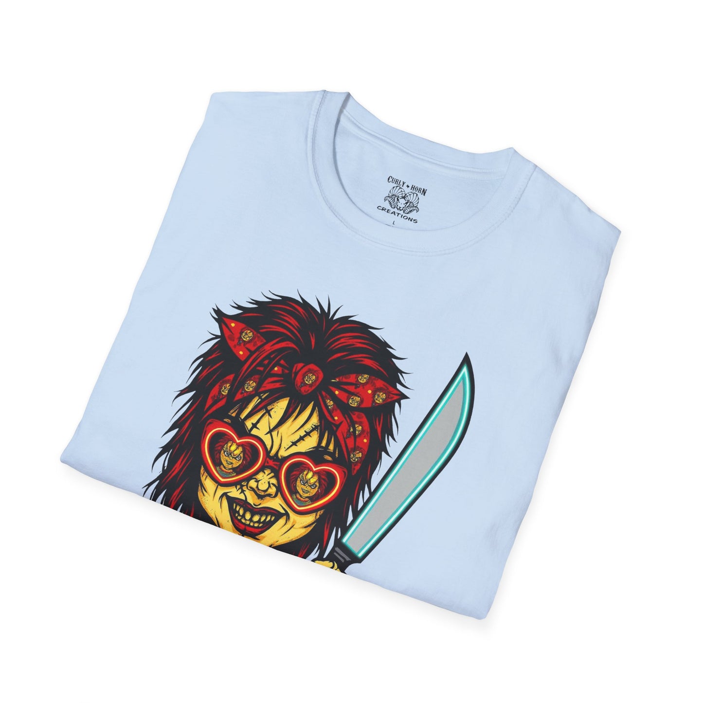 Retro Chucky Horror Game T-Shirt, Gamer Apparel, Unique Gift for Gamers, Halloween Costume, Playful Casual Wear