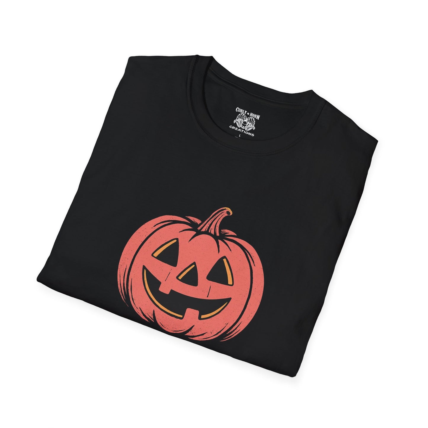 Halloween Awareness T-Shirt | In October We Wear Pink | Unisex Softstyle Tee for Breast Cancer Awareness, Holiday Gift, Spooky Season
