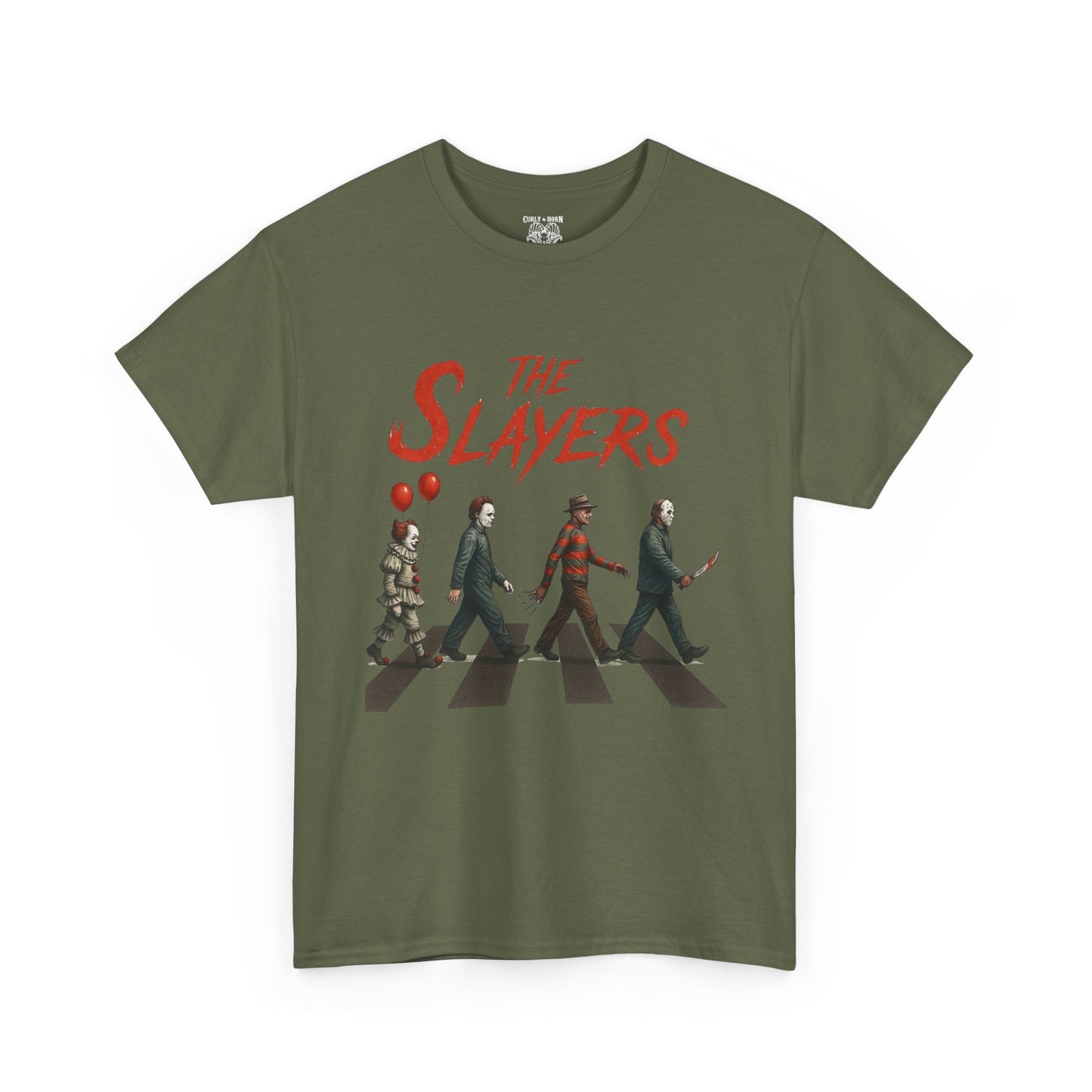 The Slayers Unisex Heavy Cotton Tee - Retro Band Style, Perfect for Music Lovers, Gifts, Concerts, and Casual Wear