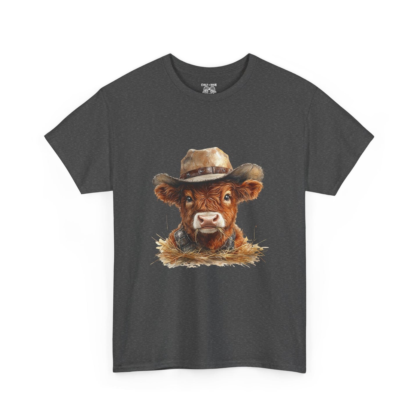 Cowboy Cow Unisex Tee, Funny Farm Animal Shirt, Gift for Farmers, Casual Wear, Country Life Tee, Birthday Present
