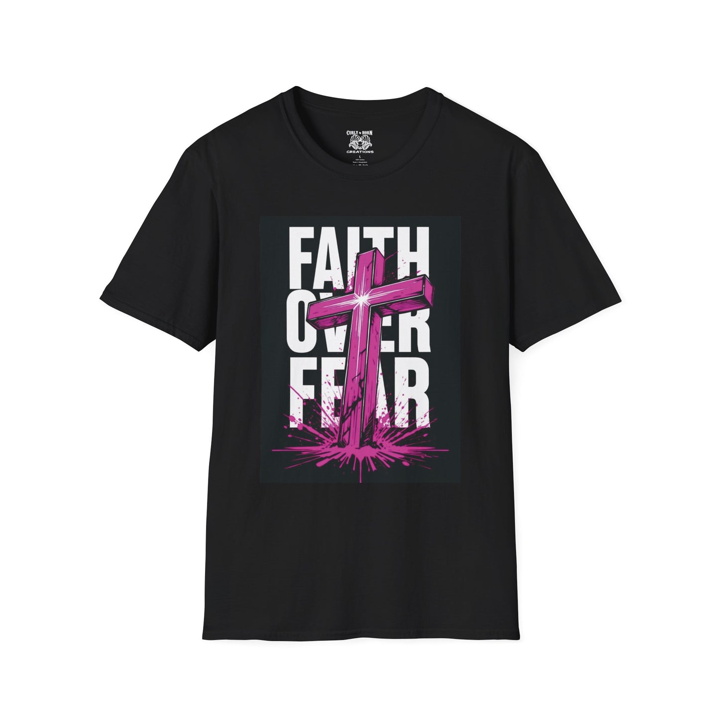 Faith Over Fear Inspirational T-Shirt, Unisex Tee, Spiritual Gift, Christian Apparel, Motivational Graphic Shirt