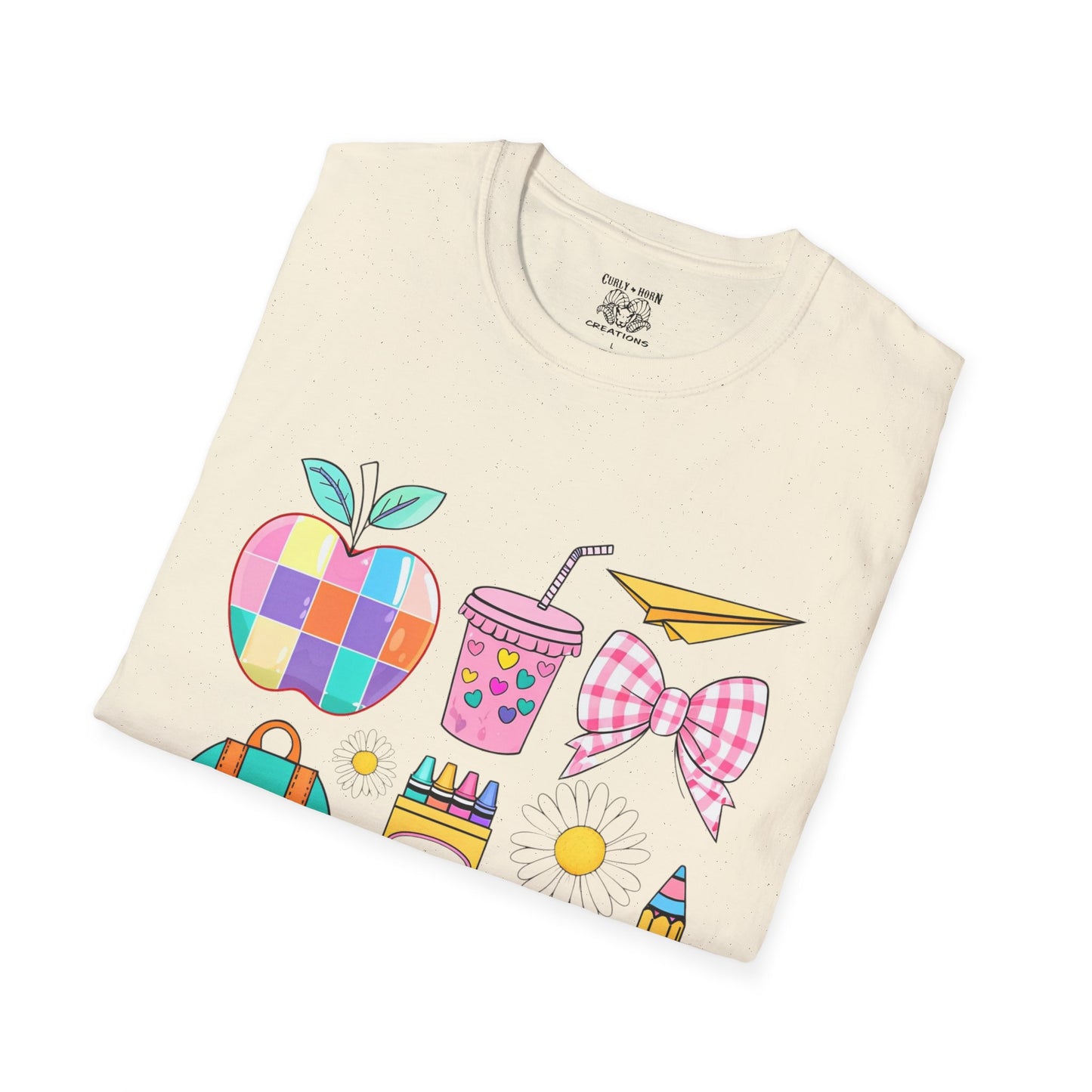 Back to School Unisex T-Shirt, Cute Teacher Gift, Classroom Vibes Shirt, Student Apparel, School Supplies Design Tee