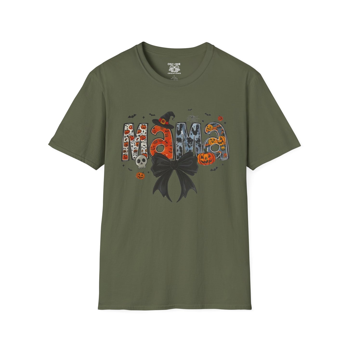 Halloween Mama T-Shirt, Cute Fall Tee, Unisex Ghost Shirt, Family Halloween Party Wear, Trick or Treat Costume Top