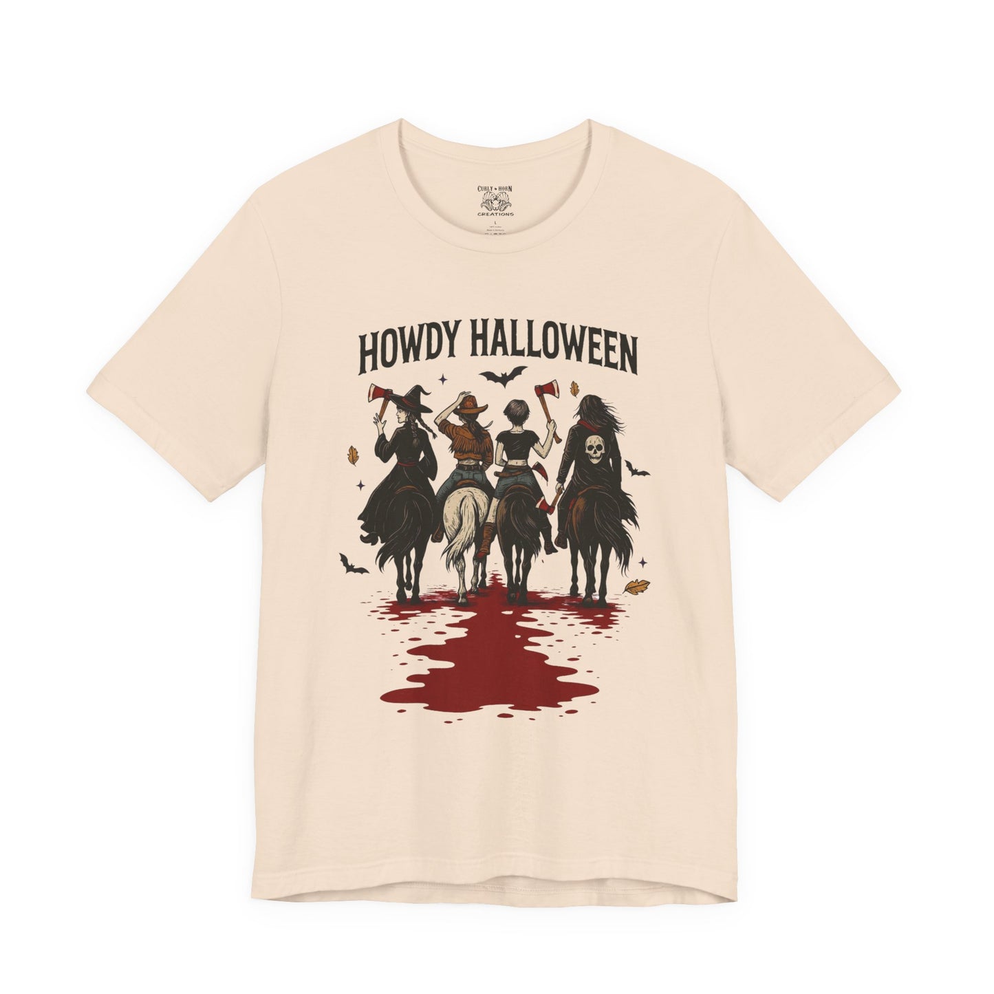 Howdy Halloween Unisex Tee, Spooky Graphic T-Shirt, Fall Festival Shirt, Halloween Costume Top, Casual Fall Wear