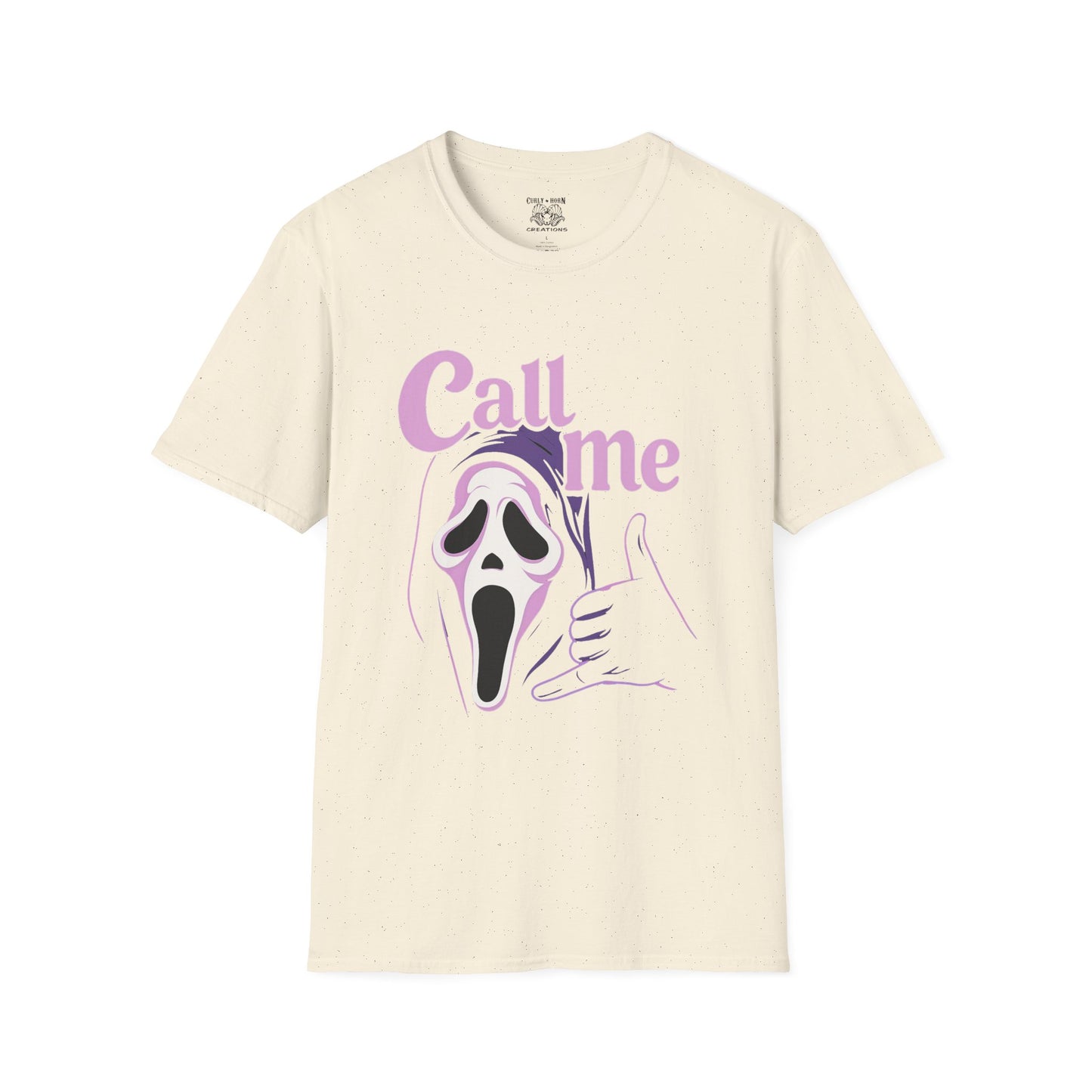 Scream-Inspired Unisex T-Shirt - 'Call Me', Halloween Costume, Movie Buff Gift, Casual Wear, Spooky Vibes