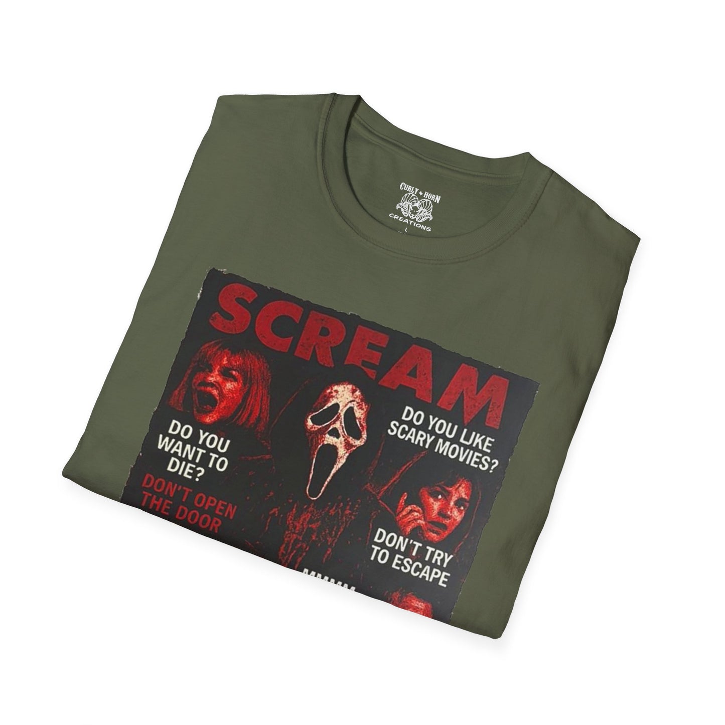 Scream Movie T-Shirt, Horror Tees for Movie Lovers, Unisex Graphic Tee, Halloween Costumes, Scary Movie Gifts