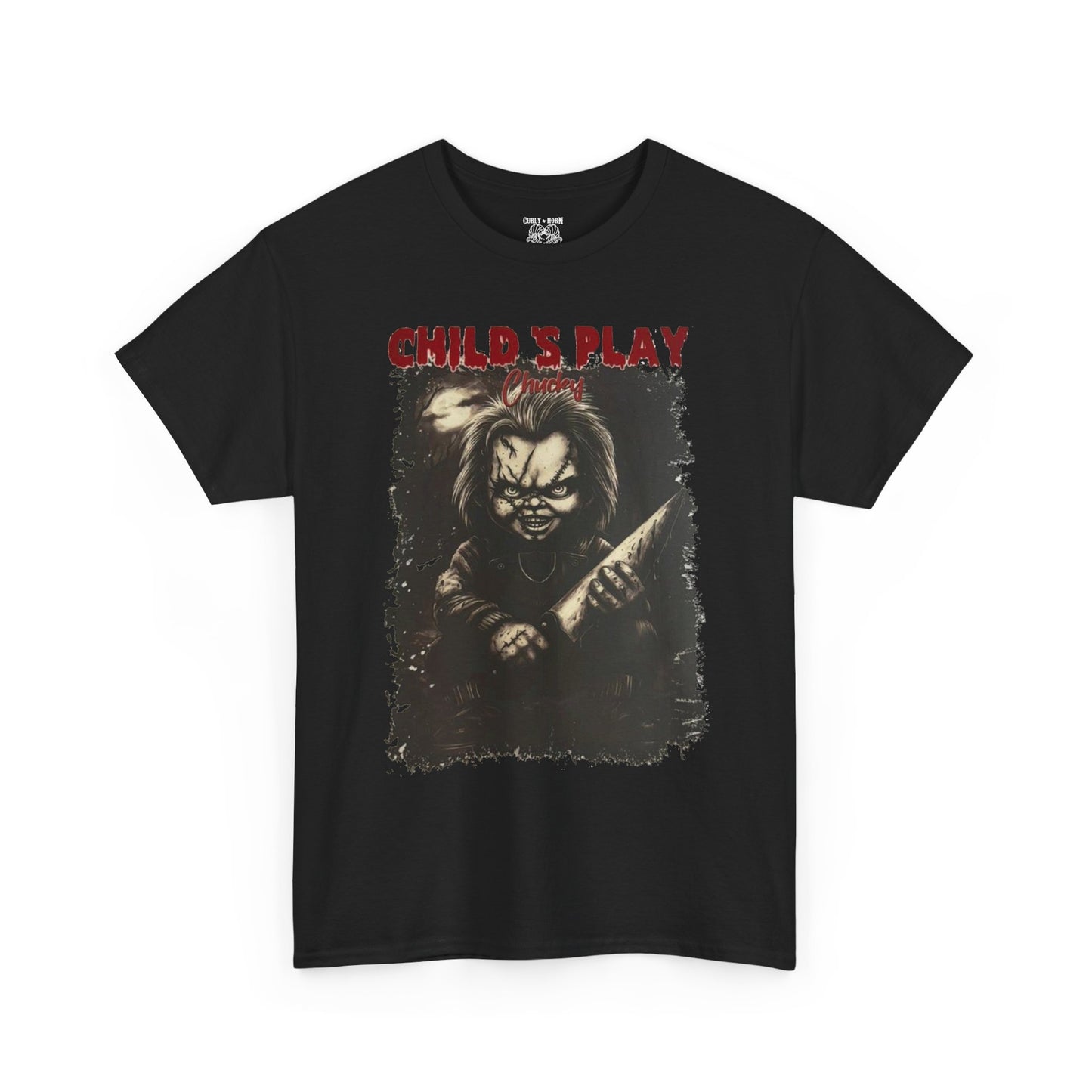 Child's Play Horror Tee, Unisex Cotton T-Shirt, Retro Movie Tee, Chucky Lover Gift, Halloween Costume Shirt, Horror Fan Apparel