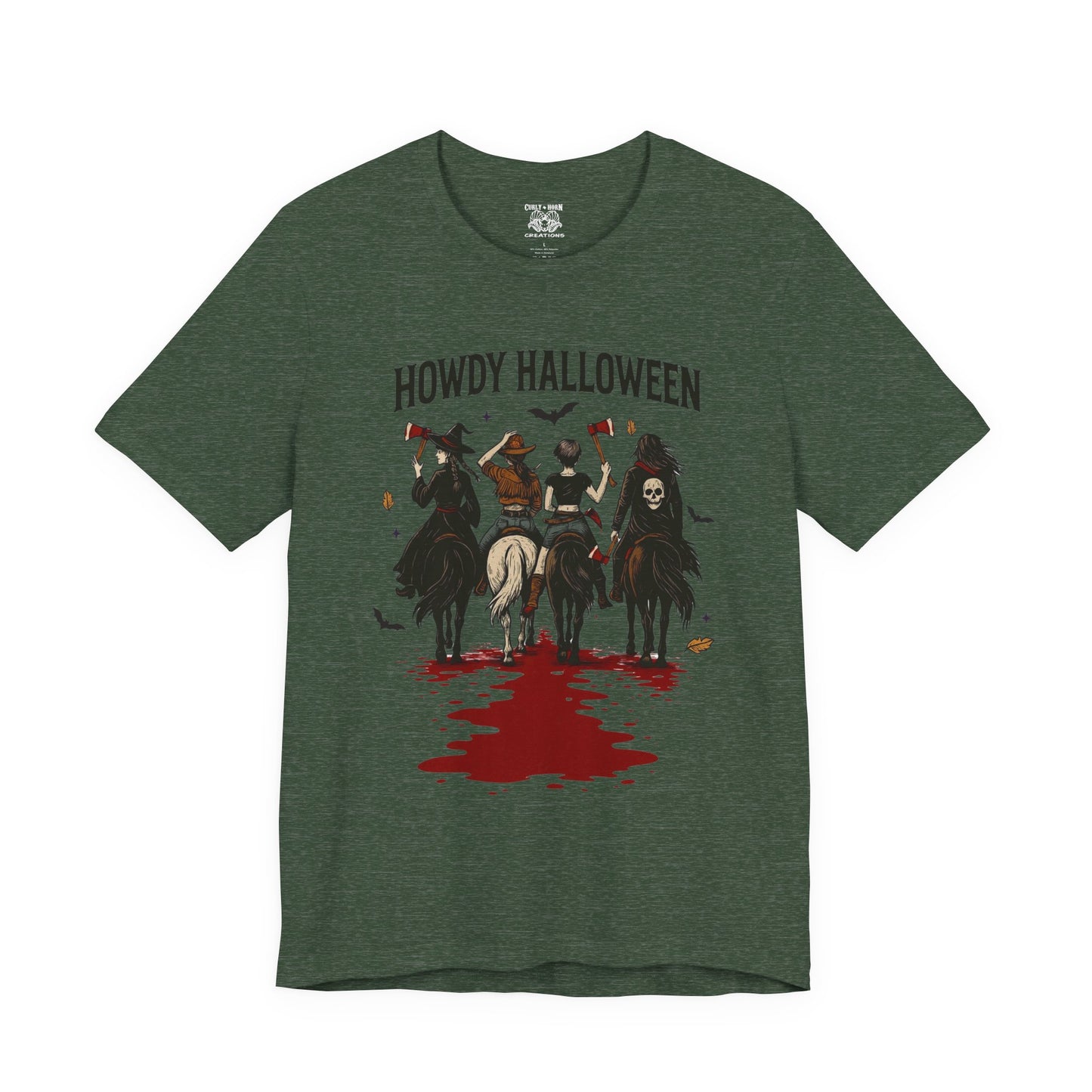 Howdy Halloween Unisex Tee, Spooky Graphic T-Shirt, Fall Festival Shirt, Halloween Costume Top, Casual Fall Wear