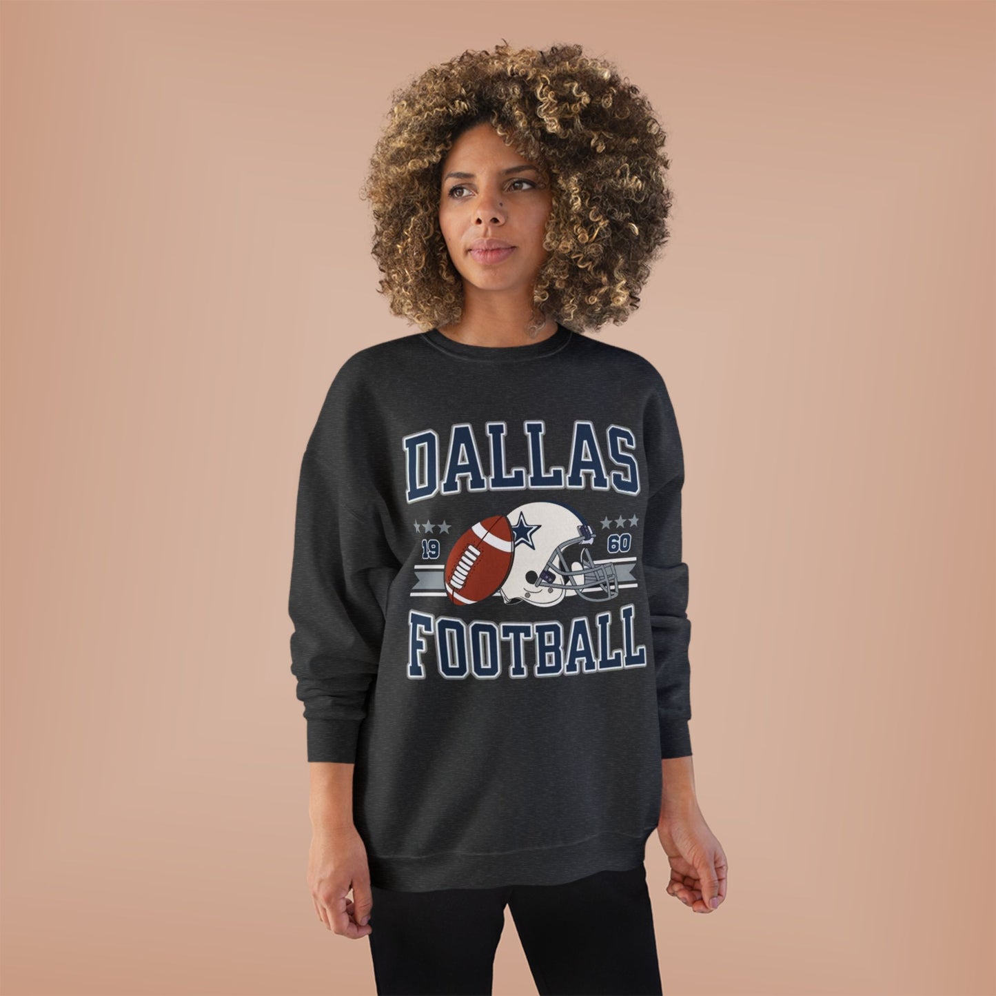 Dallas Football Unisex EcoSmart® Crewneck Sweatshirt, Perfect Gift for Sports Fans, Game Day Outfit, Christmas Gift, Fan Apparel
