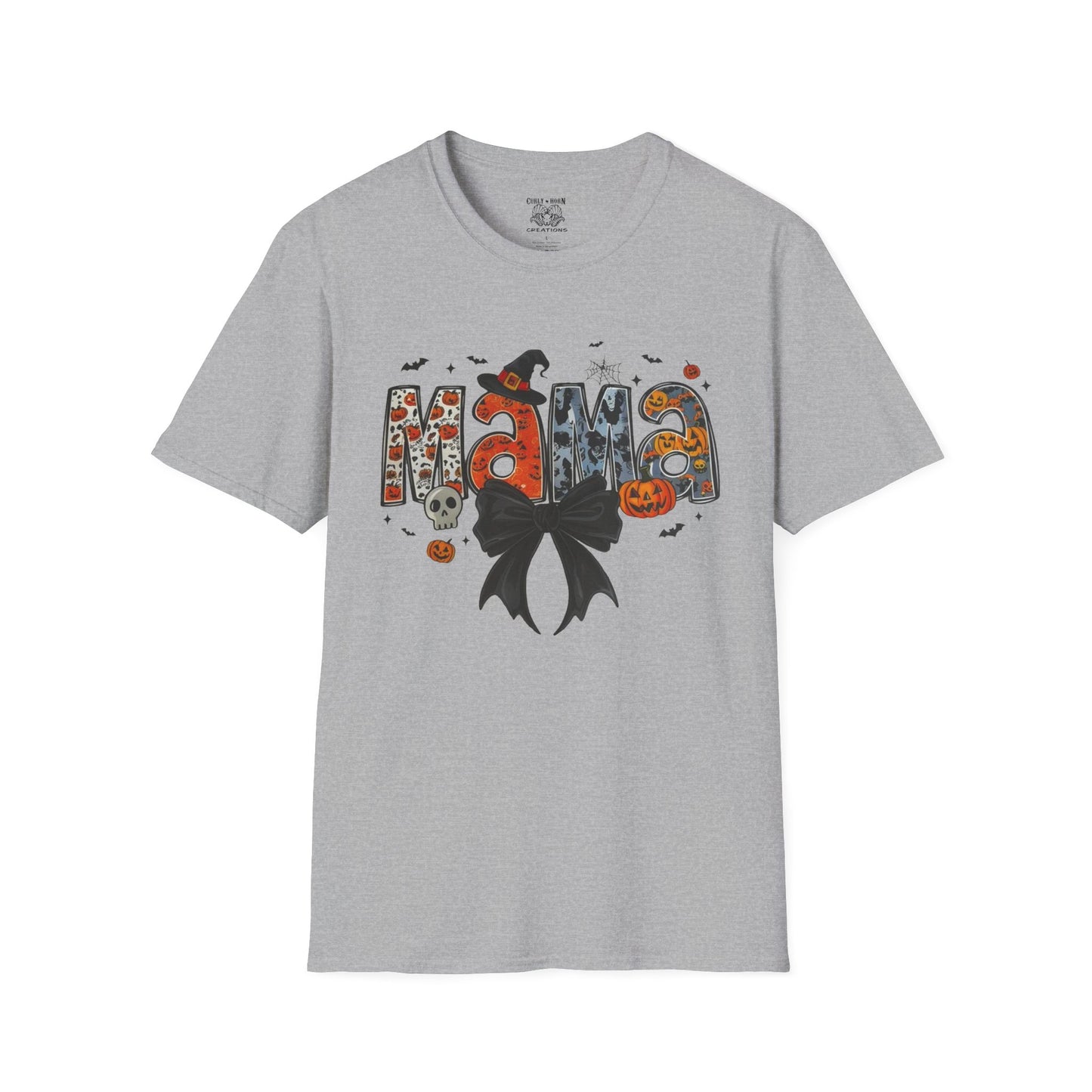 Halloween Mama T-Shirt, Cute Fall Tee, Unisex Ghost Shirt, Family Halloween Party Wear, Trick or Treat Costume Top