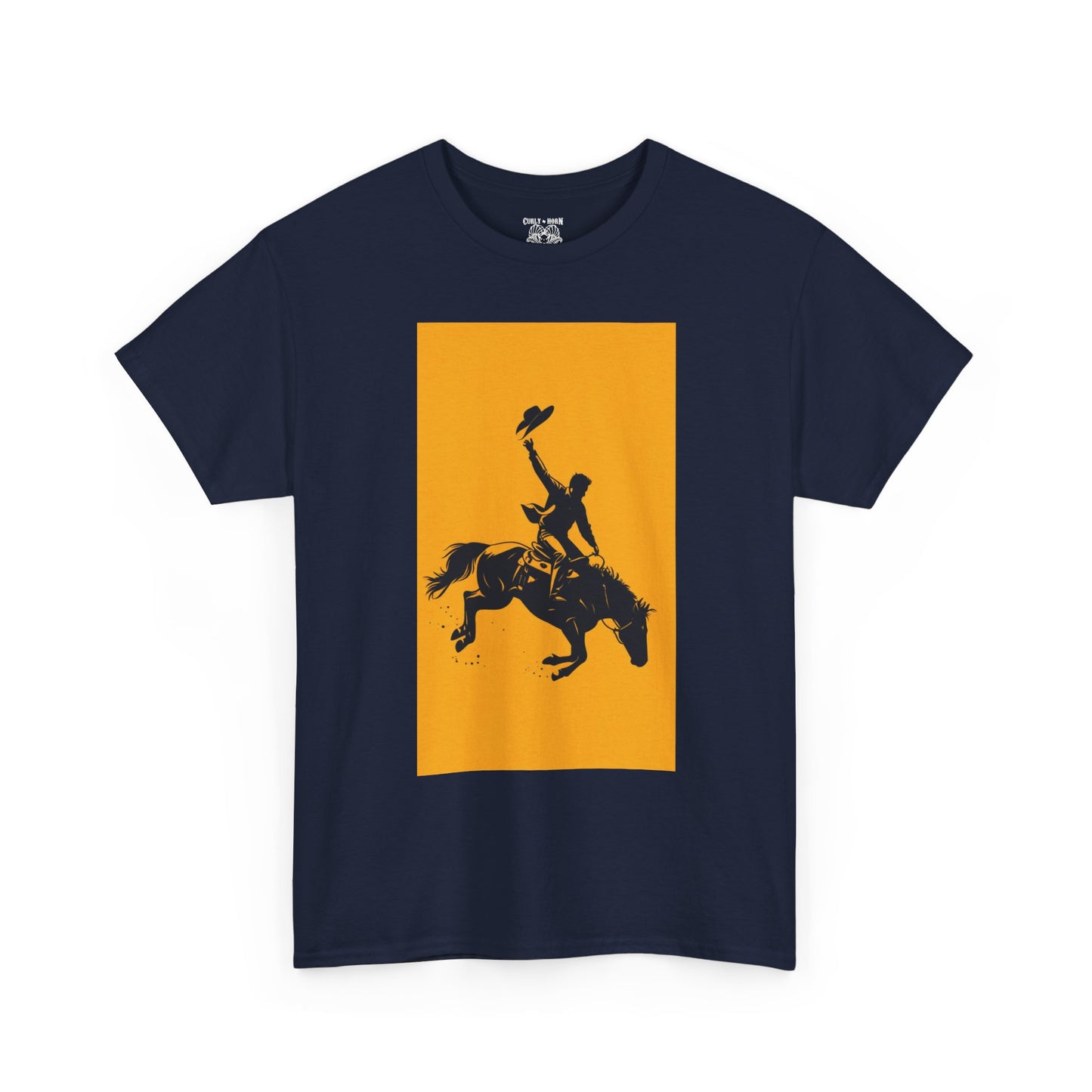 Cowboy Riding Tee | Unisex Heavy Cotton Tee, Western Shirt, Ranch Apparel, Gift for Horse Lovers, Rodeo T-Shirt