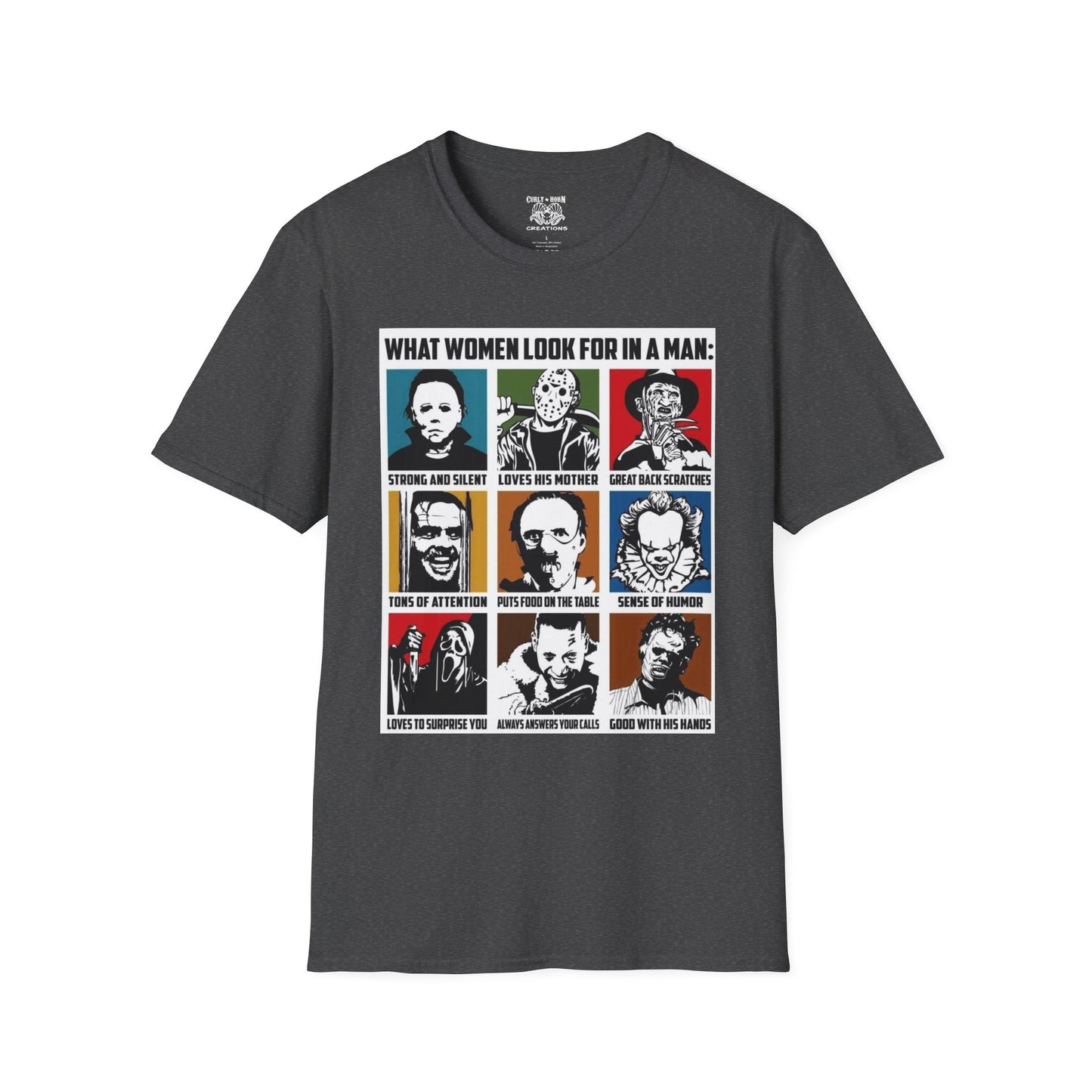 What Women Look For in a Man T-Shirt, Graphic Tee for Women, Gift for Her, Funny Quote Shirt, Unisex Casual Wear, Perfect for Birthdays