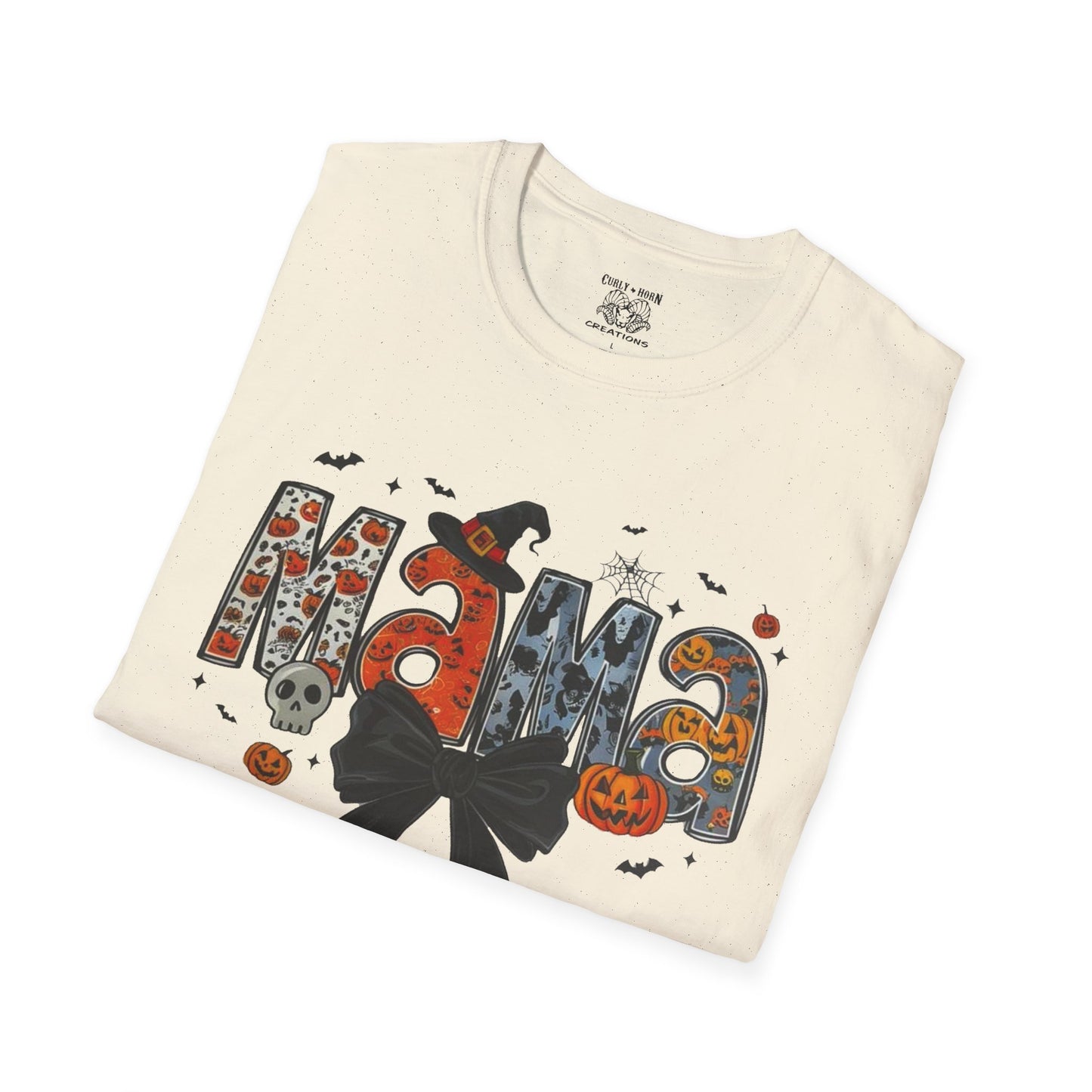 Halloween Mama T-Shirt, Cute Fall Tee, Unisex Ghost Shirt, Family Halloween Party Wear, Trick or Treat Costume Top