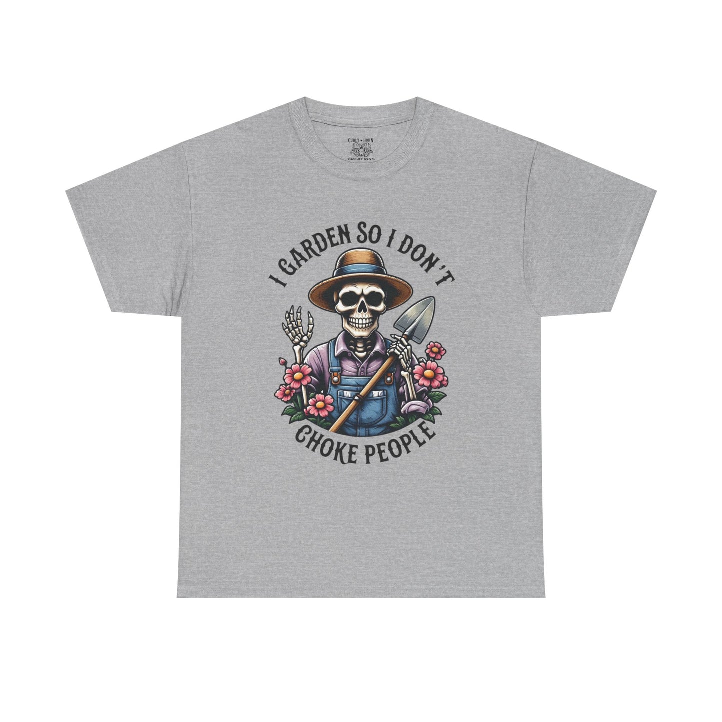 Gardening Humor Tee: I Garden So I Don't Choke People, Funny Shirt, Gift for Gardeners, Unisex Cotton T-Shirt, Plant Lover Apparel