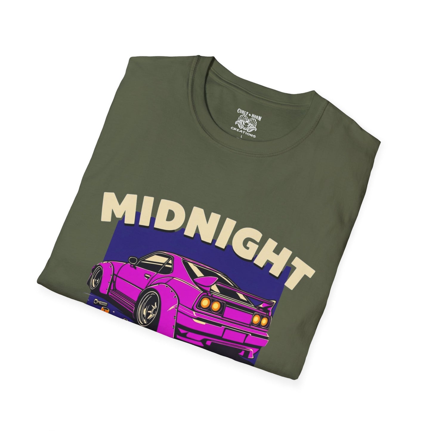 Midnight Tuner Unisex T-Shirt, Car Enthusiast Gift, Casual Tee for Auto Lovers, Birthday Gift, Graphic Tee