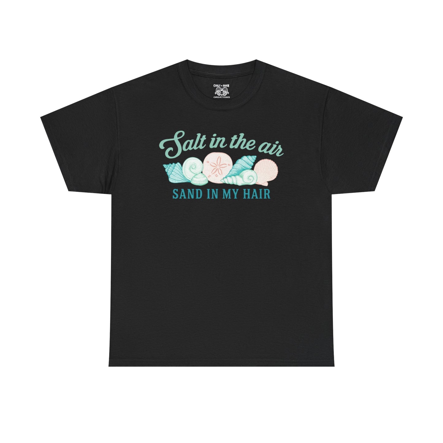 Beach Vibes Unisex Tee - Salt in the Air Sand in My Hair, Summer Shirt, Beachwear, Vacation Tee, Gift for Ocean Lovers