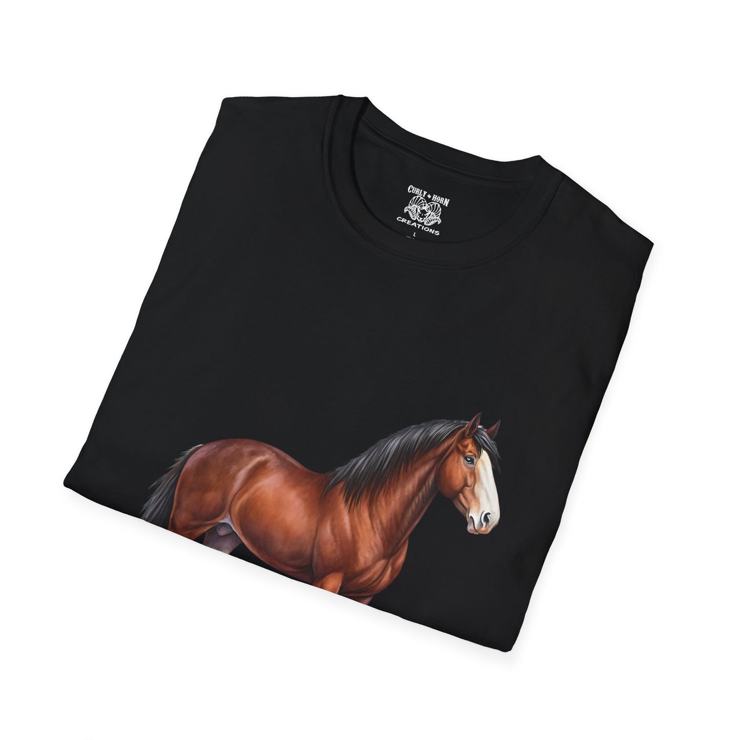 Horse Lover Unisex Softstyle T-Shirt | Casual Tee for Equestrian Enthusiasts | Perfect Gift for Birthdays, Horse Shows, or Just Because