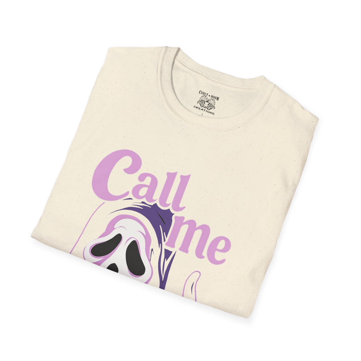 Scream-Inspired Unisex T-Shirt - 'Call Me', Halloween Costume, Movie Buff Gift, Casual Wear, Spooky Vibes