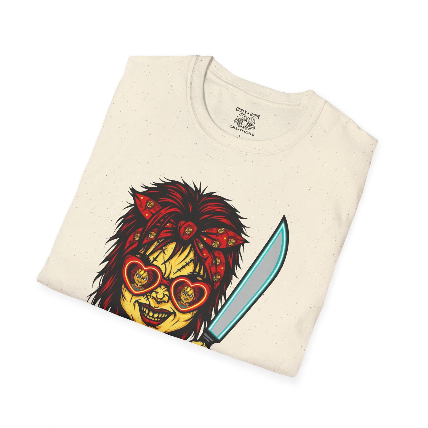 Retro Chucky Horror Game T-Shirt, Gamer Apparel, Unique Gift for Gamers, Halloween Costume, Playful Casual Wear